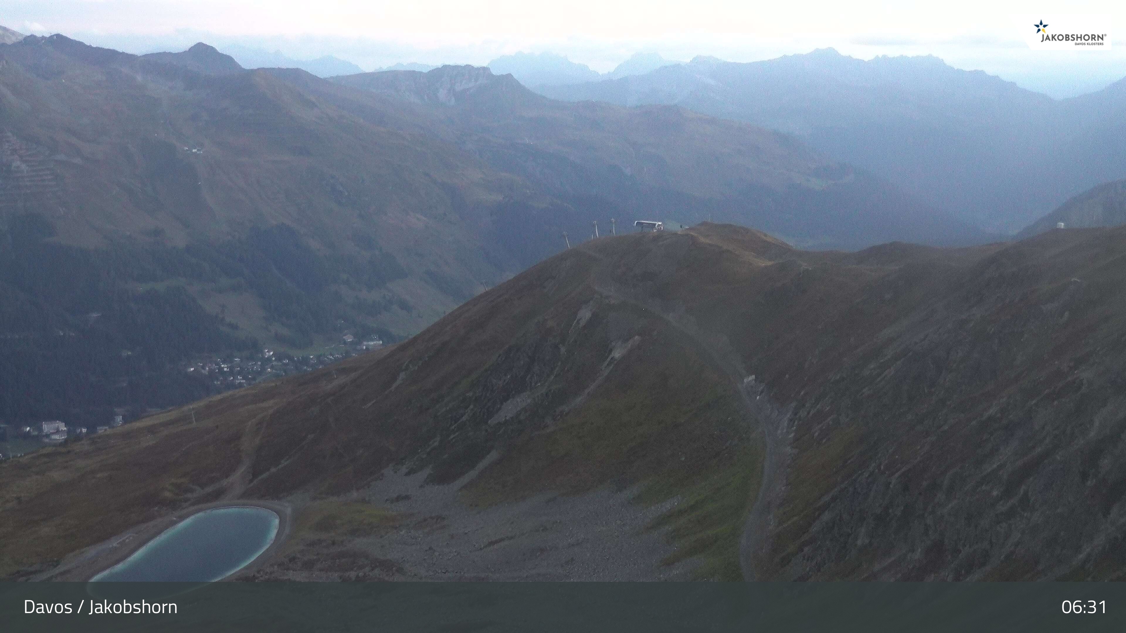 Archiv Foto Webcam Jakobshorn - Blick Richtung Brämabüel