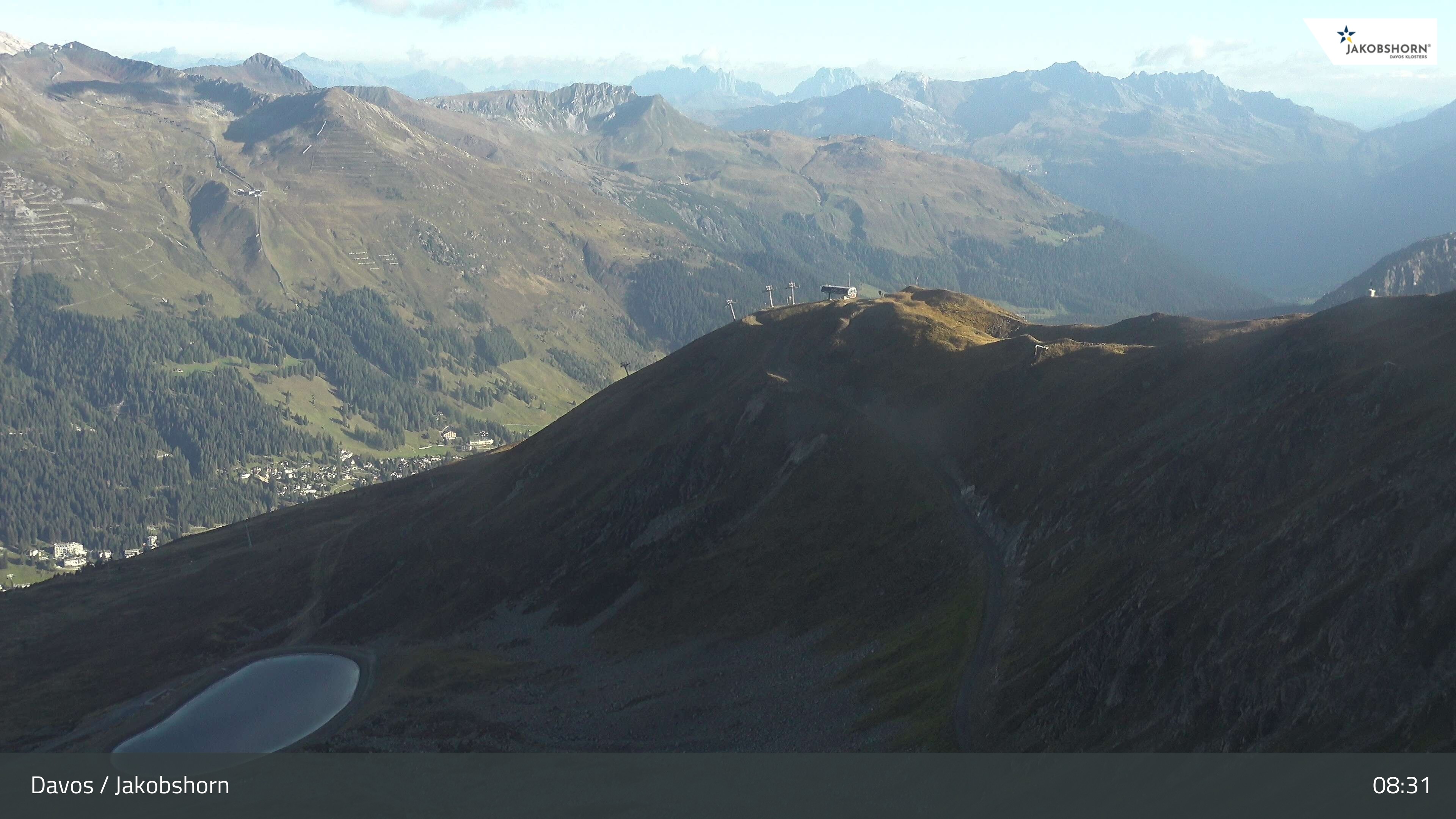 Archiv Foto Webcam Jakobshorn - Blick Richtung Brämabüel