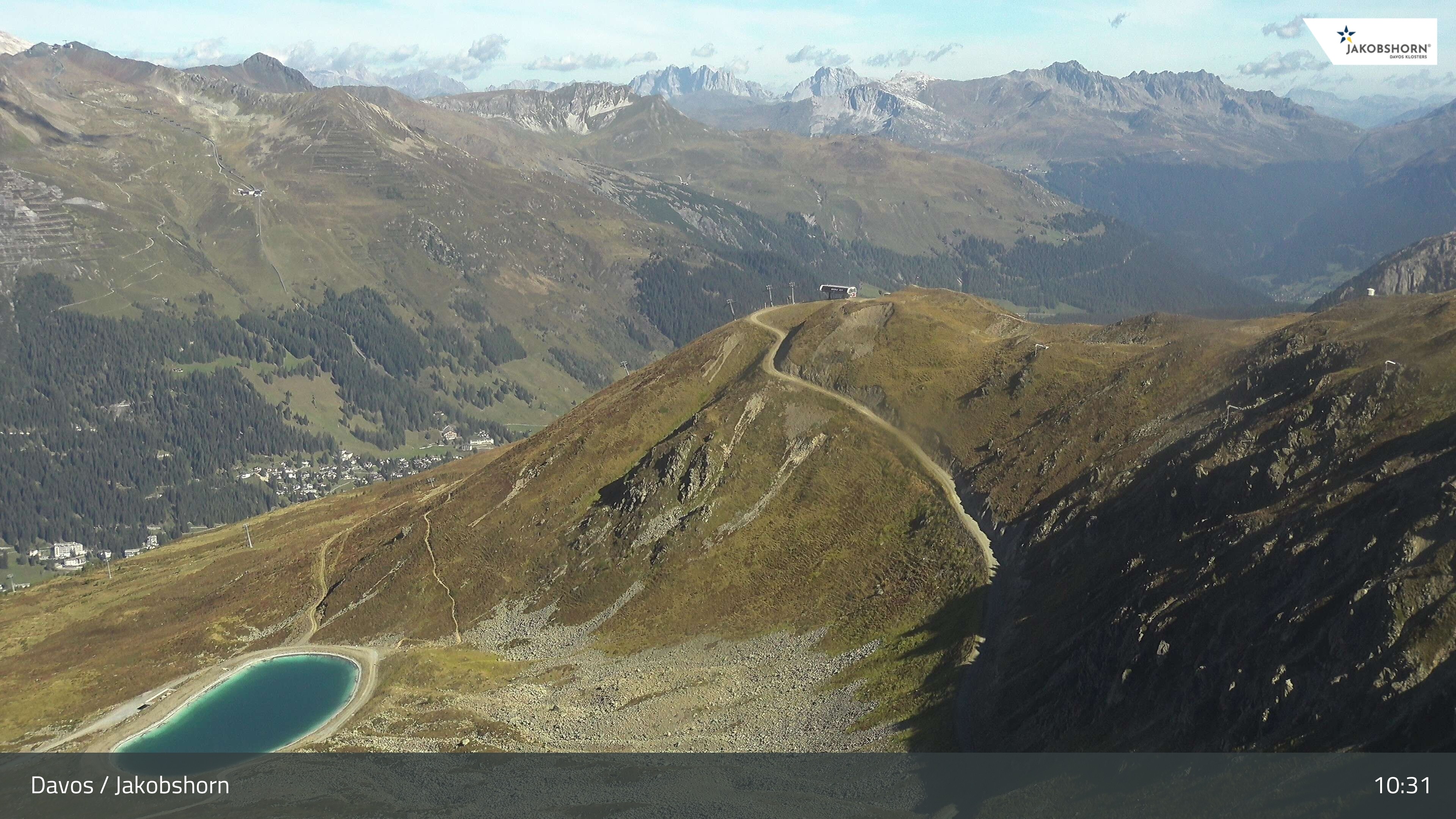 Archiv Foto Webcam Jakobshorn - Blick Richtung Brämabüel