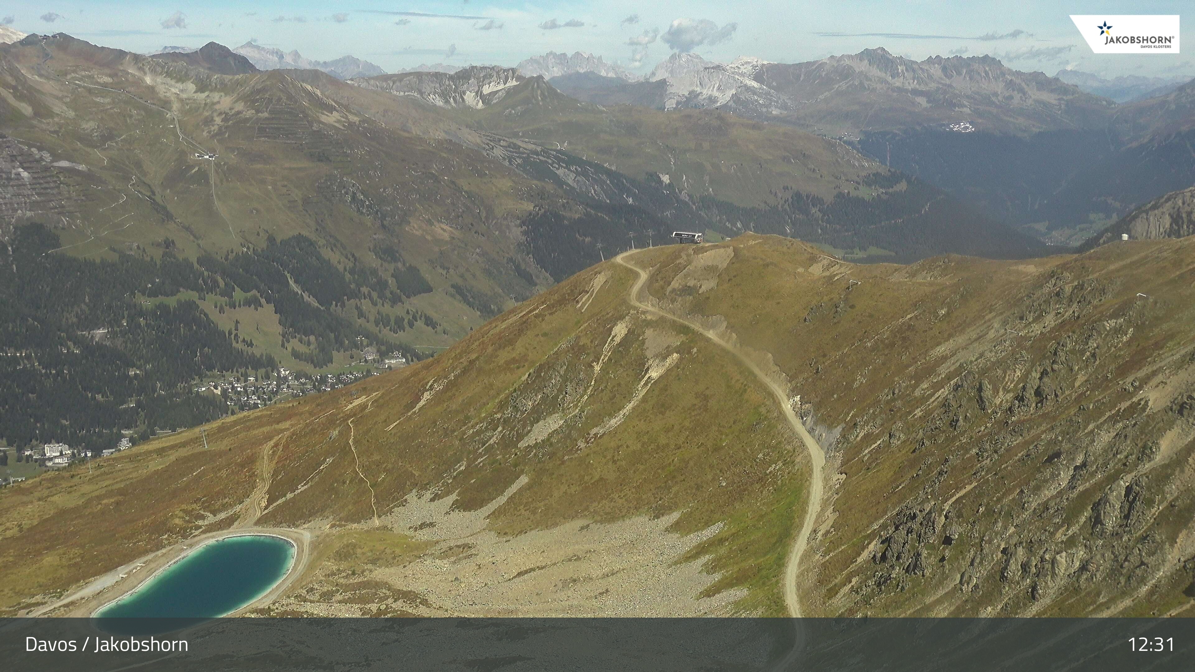 Archiv Foto Webcam Jakobshorn - Blick Richtung Brämabüel