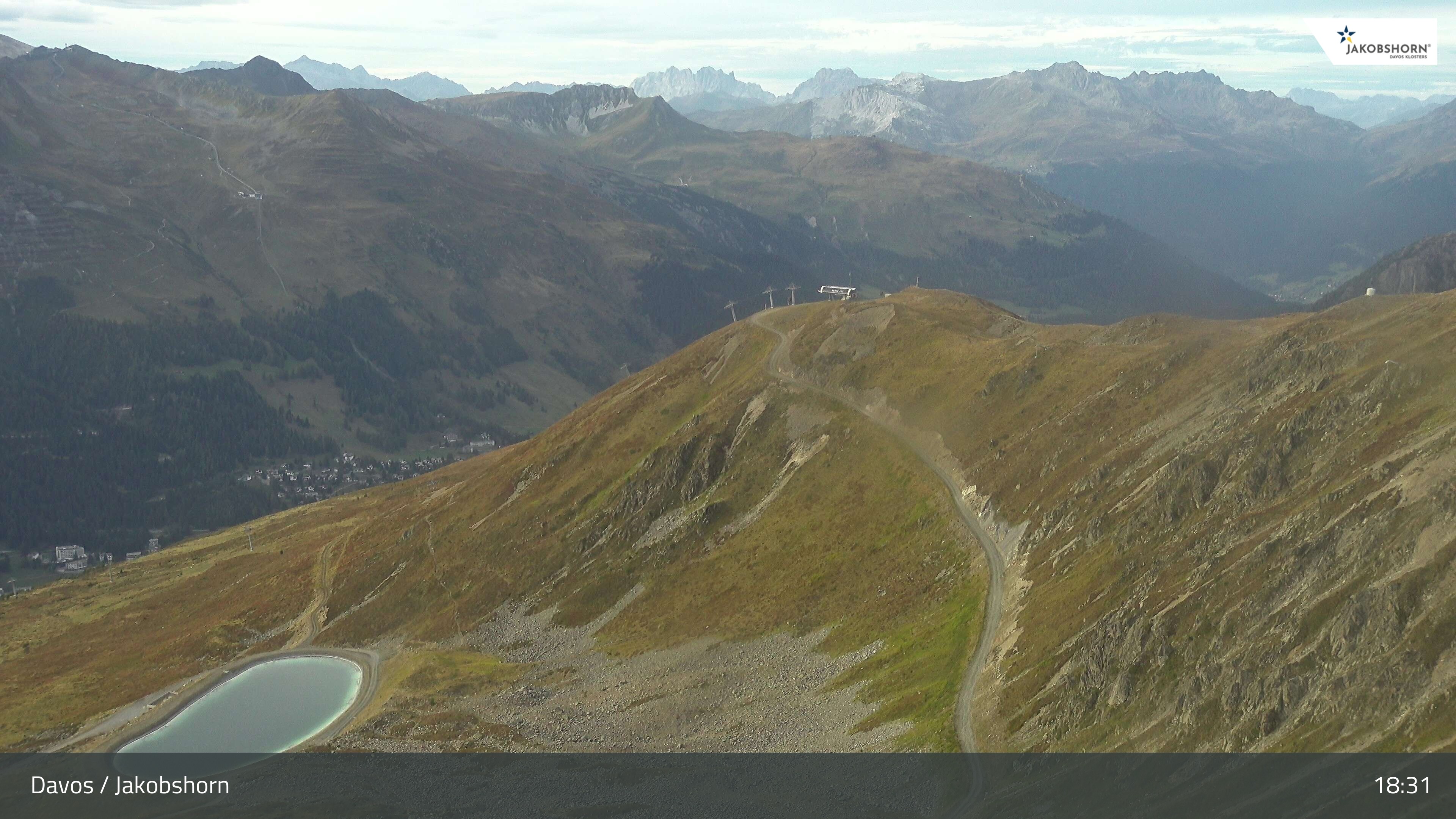 Archiv Foto Webcam Jakobshorn - Blick Richtung Brämabüel