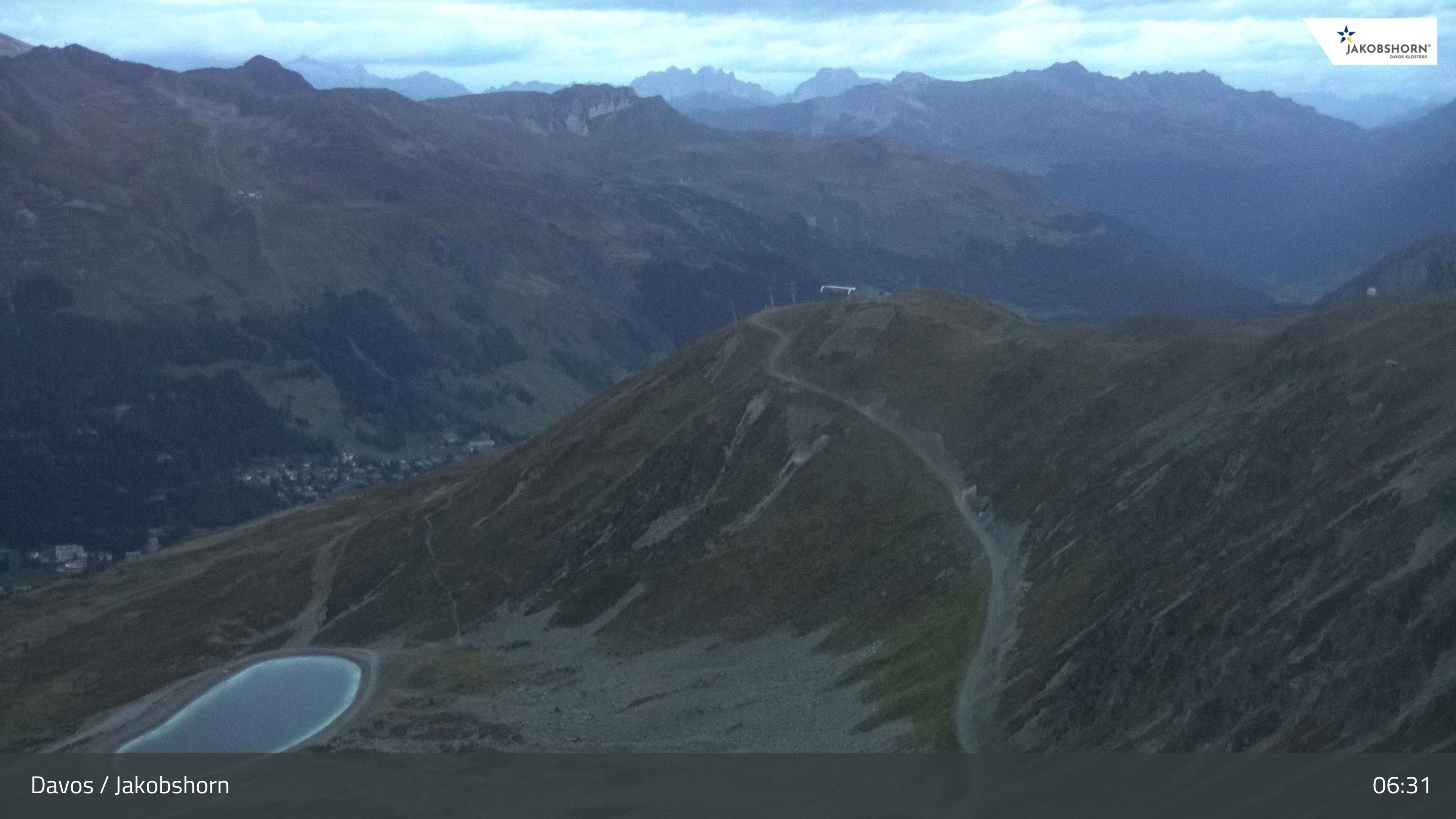 Archiv Foto Webcam Jakobshorn - Blick Richtung Brämabüel