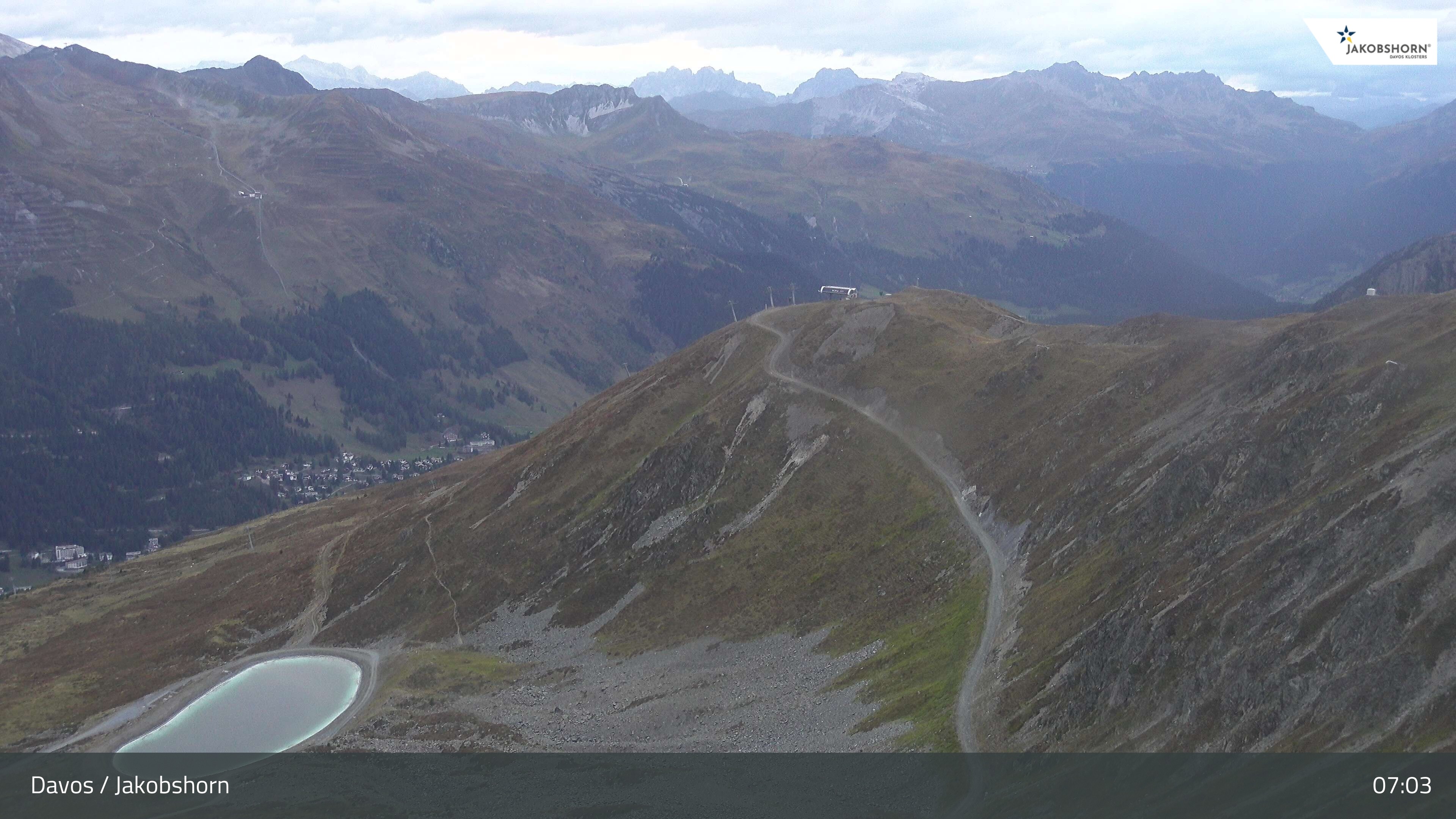 Archiv Foto Webcam Jakobshorn - Blick Richtung Brämabüel