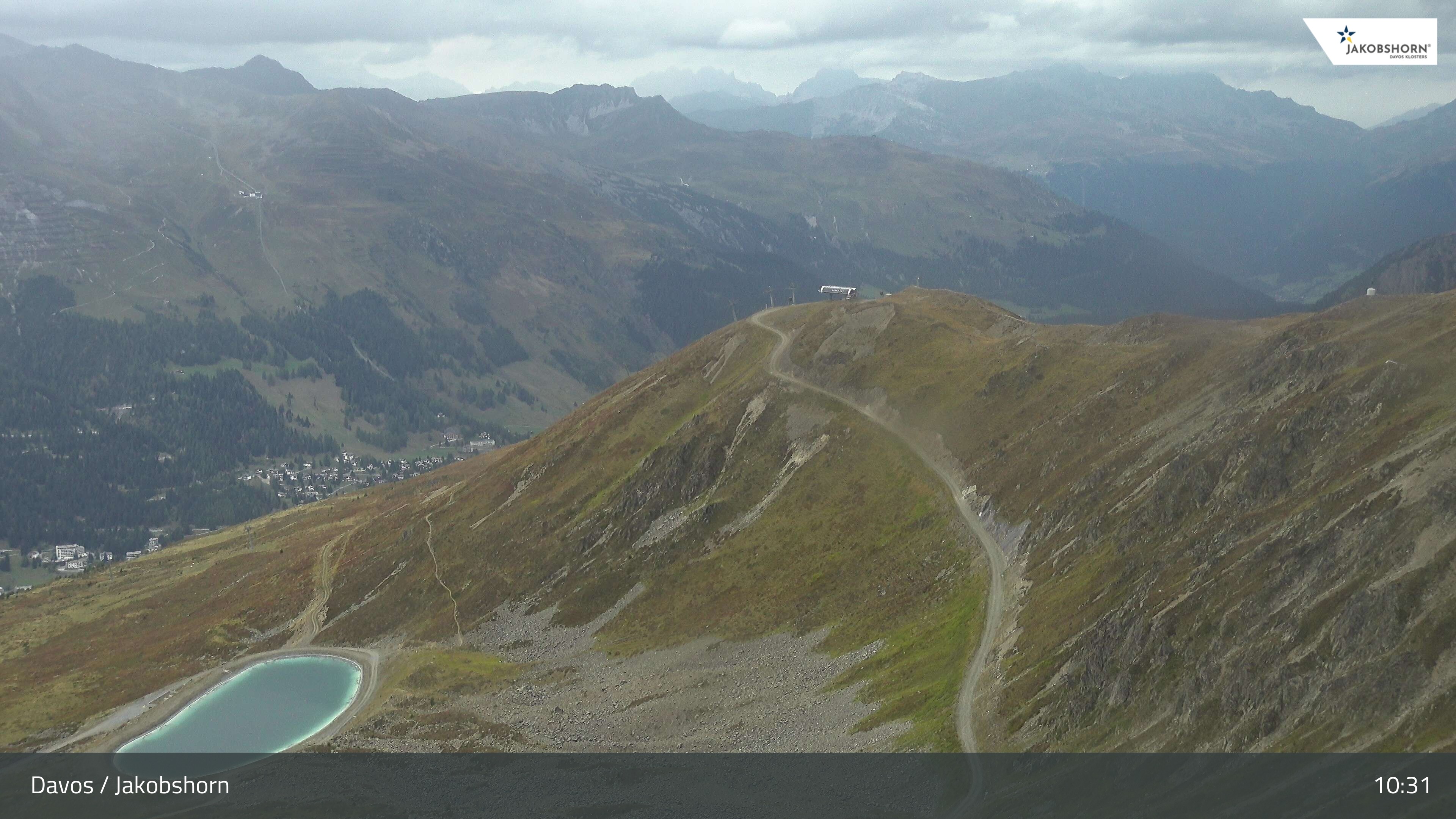 Archiv Foto Webcam Jakobshorn - Blick Richtung Brämabüel