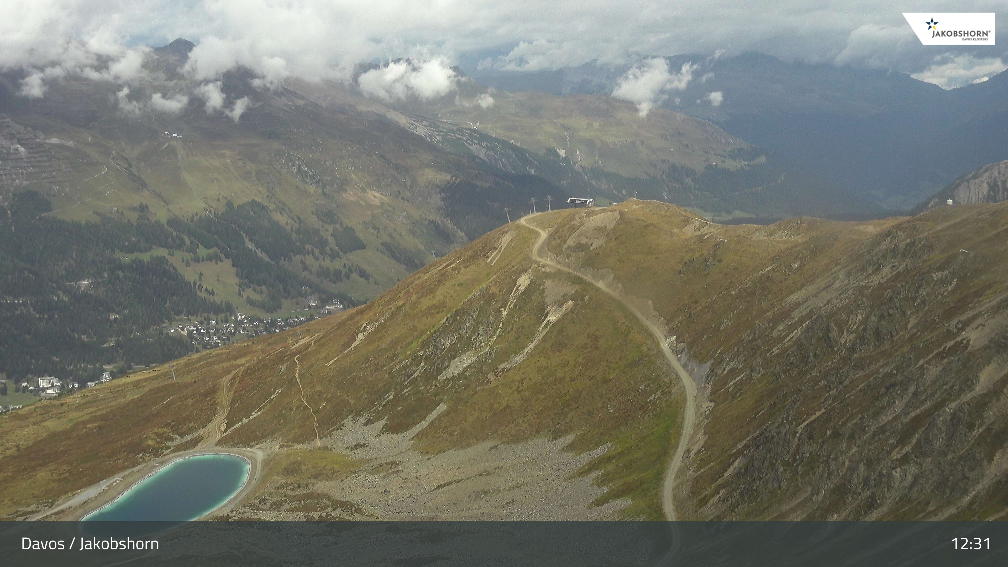 Archiv Foto Webcam Jakobshorn - Blick Richtung Brämabüel