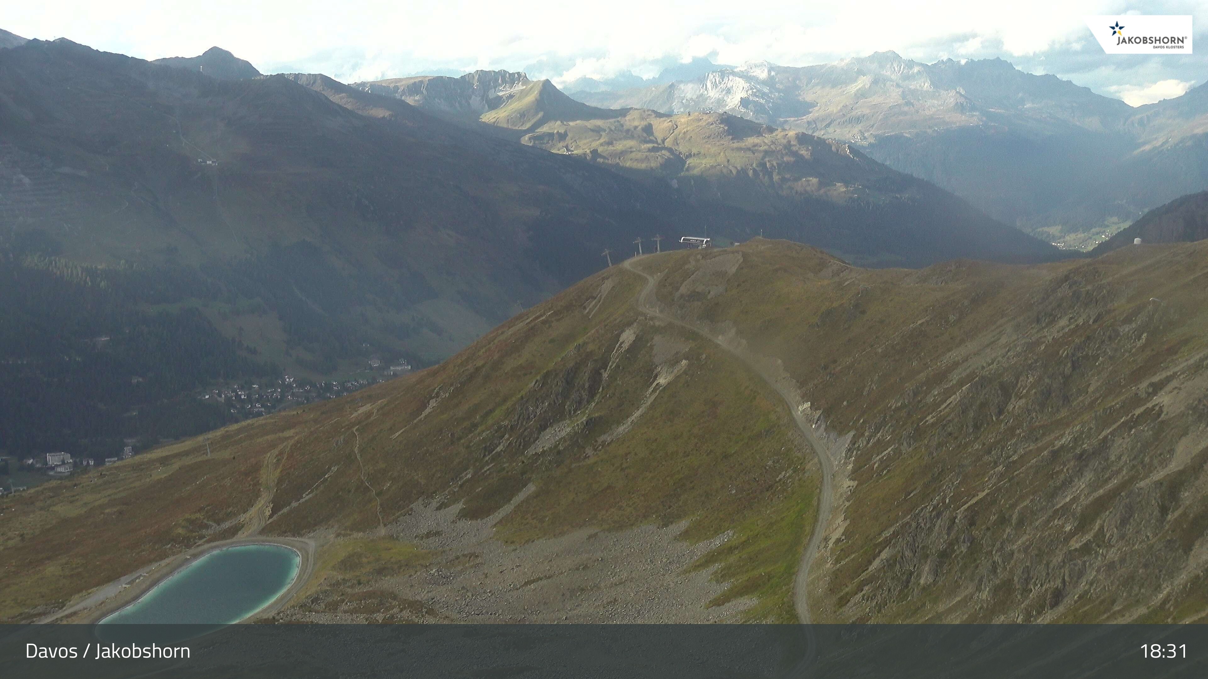 Archiv Foto Webcam Jakobshorn - Blick Richtung Brämabüel