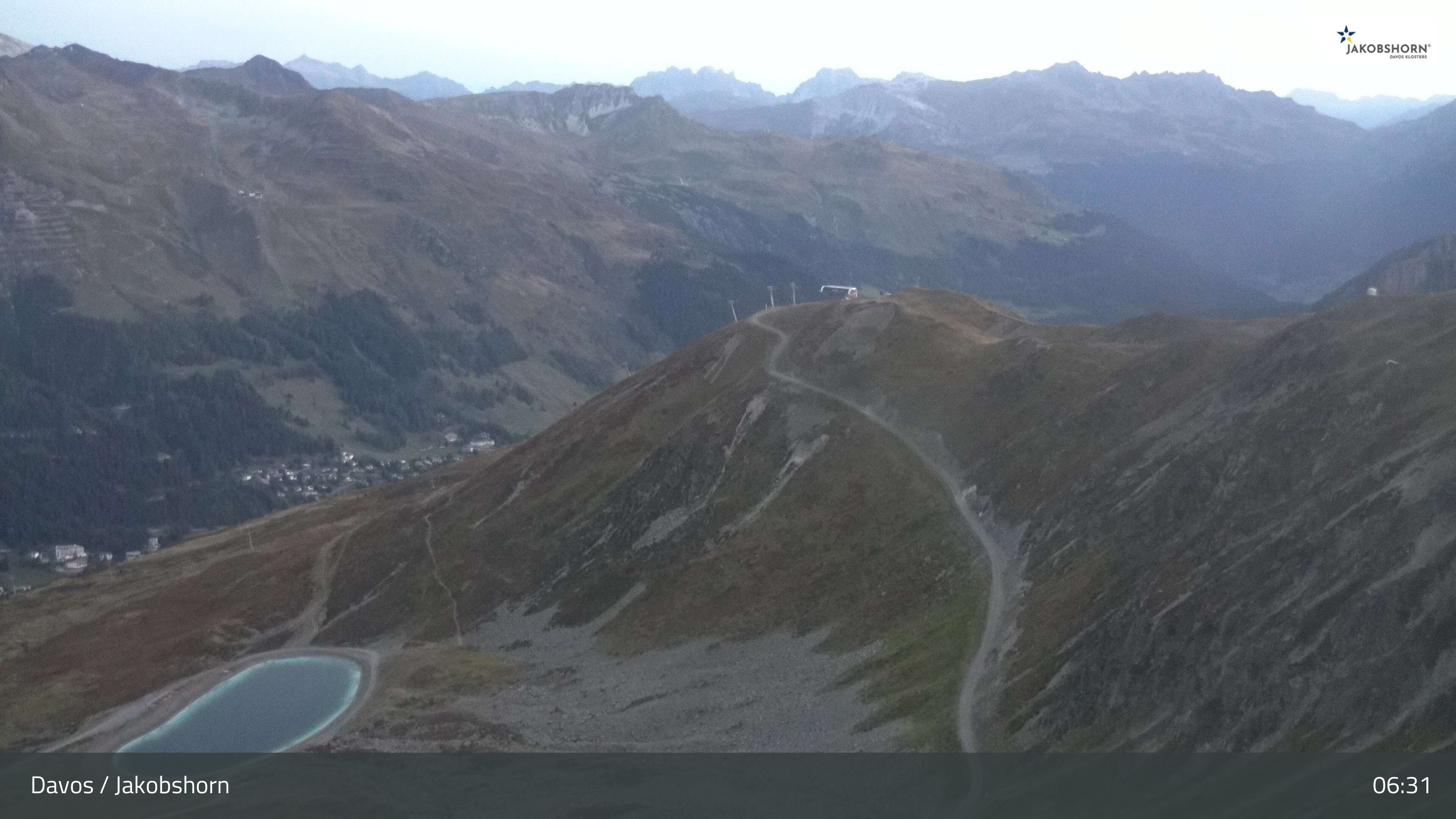 Archiv Foto Webcam Jakobshorn - Blick Richtung Brämabüel