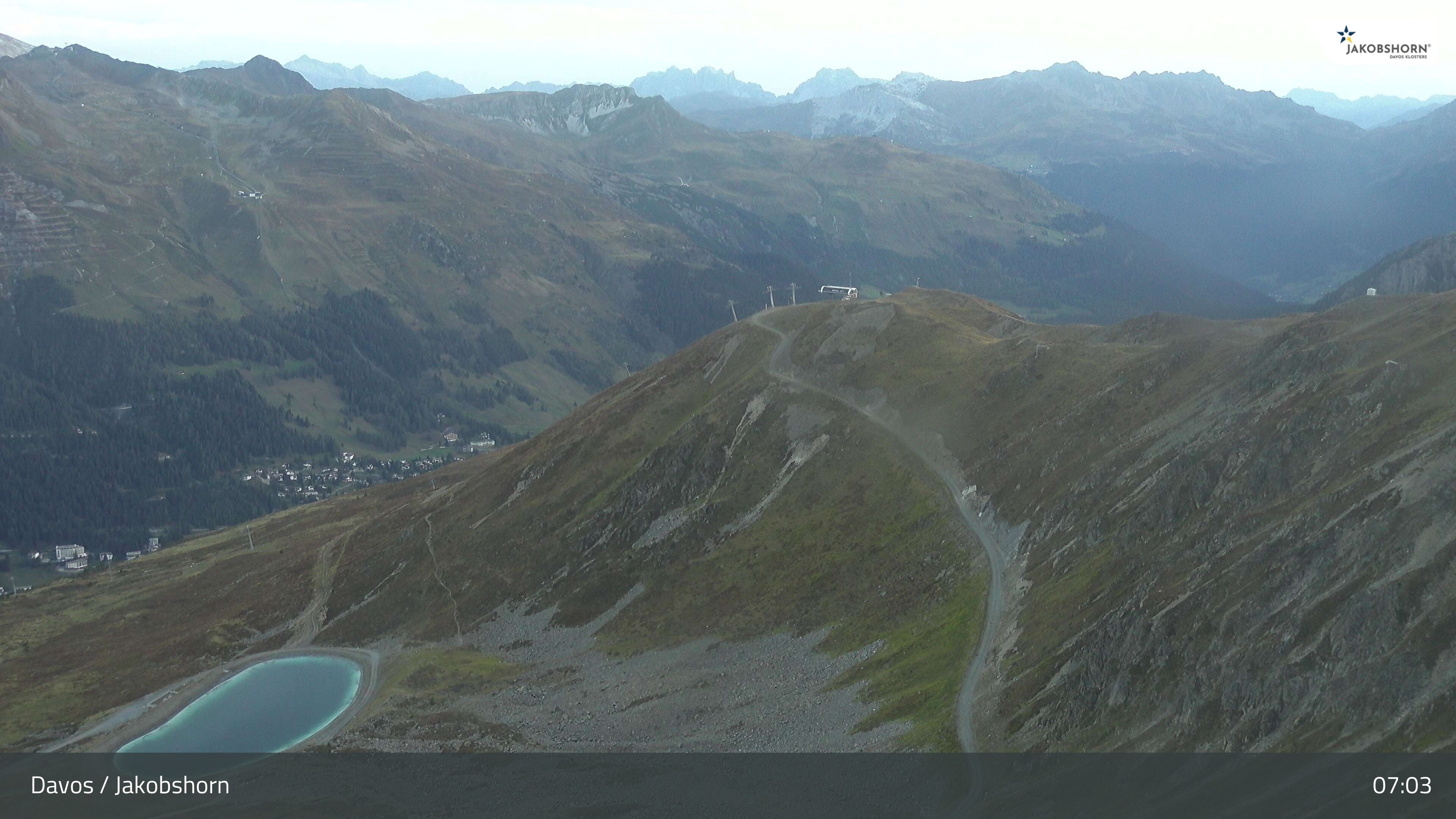 Archiv Foto Webcam Jakobshorn - Blick Richtung Brämabüel