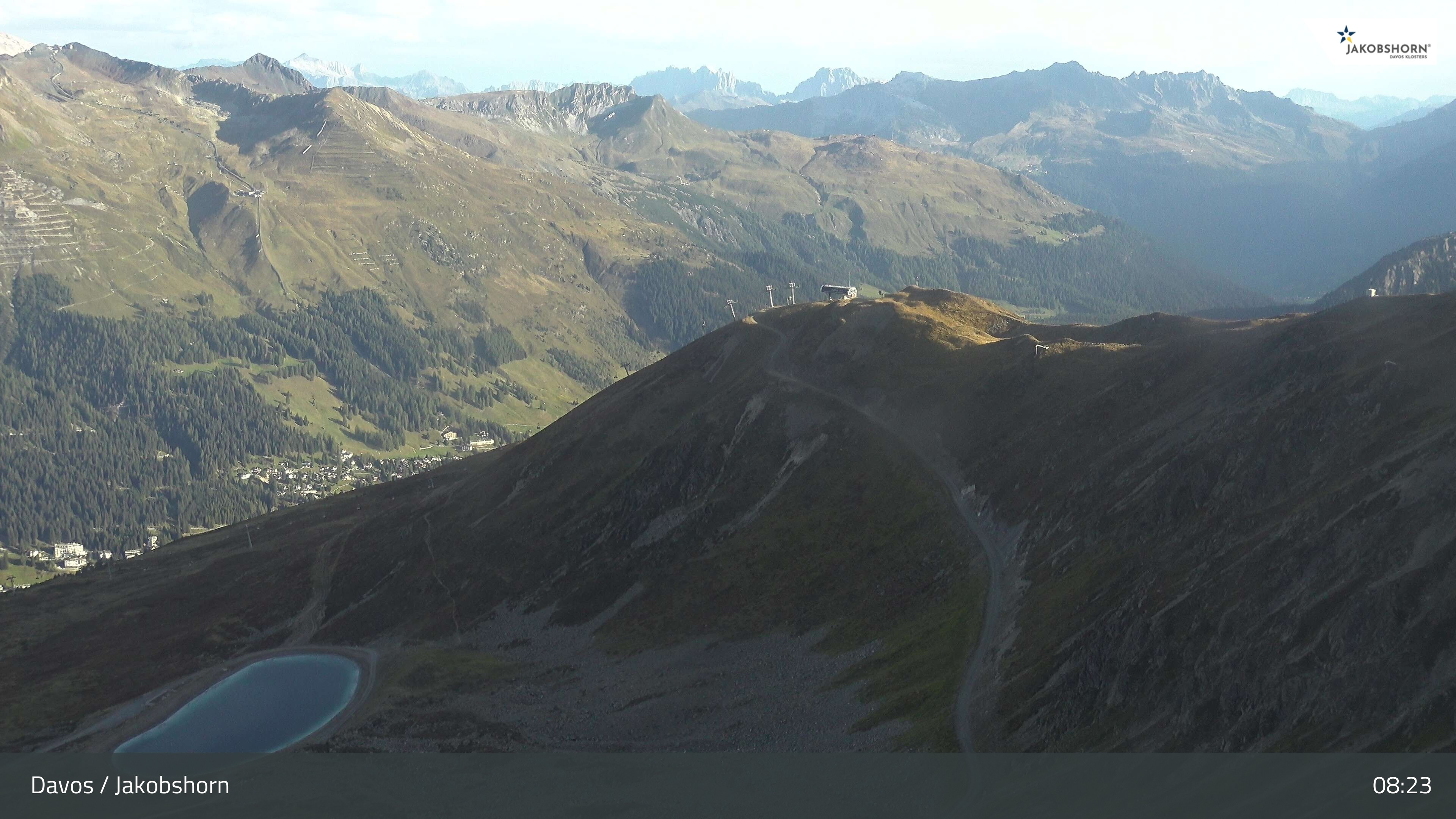 Archiv Foto Webcam Jakobshorn - Blick Richtung Brämabüel