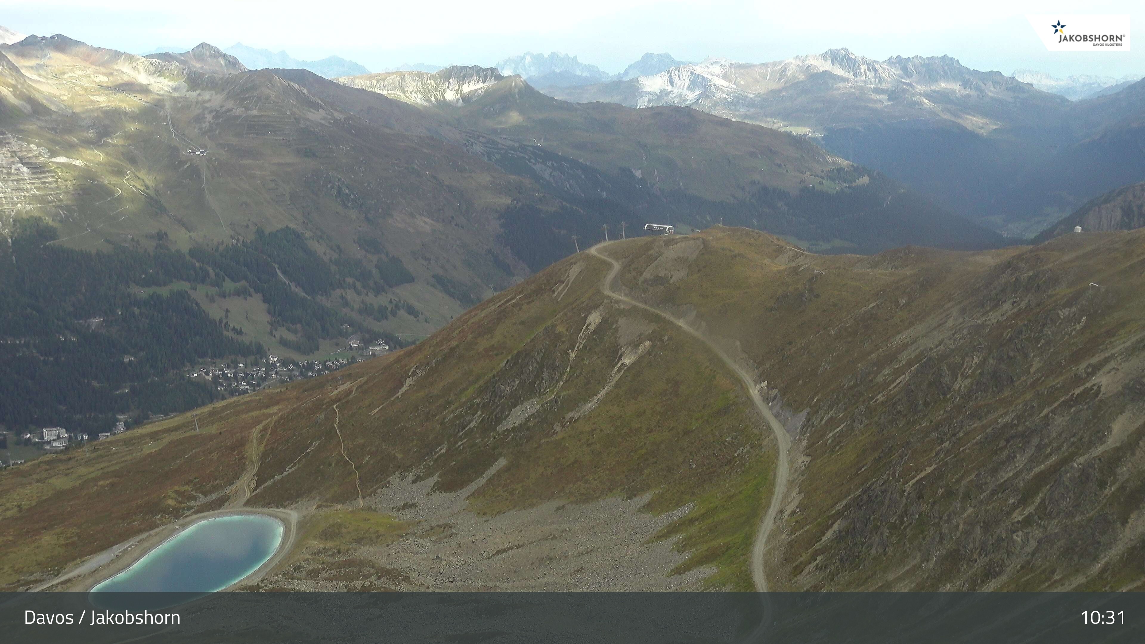 Archiv Foto Webcam Jakobshorn - Blick Richtung Brämabüel