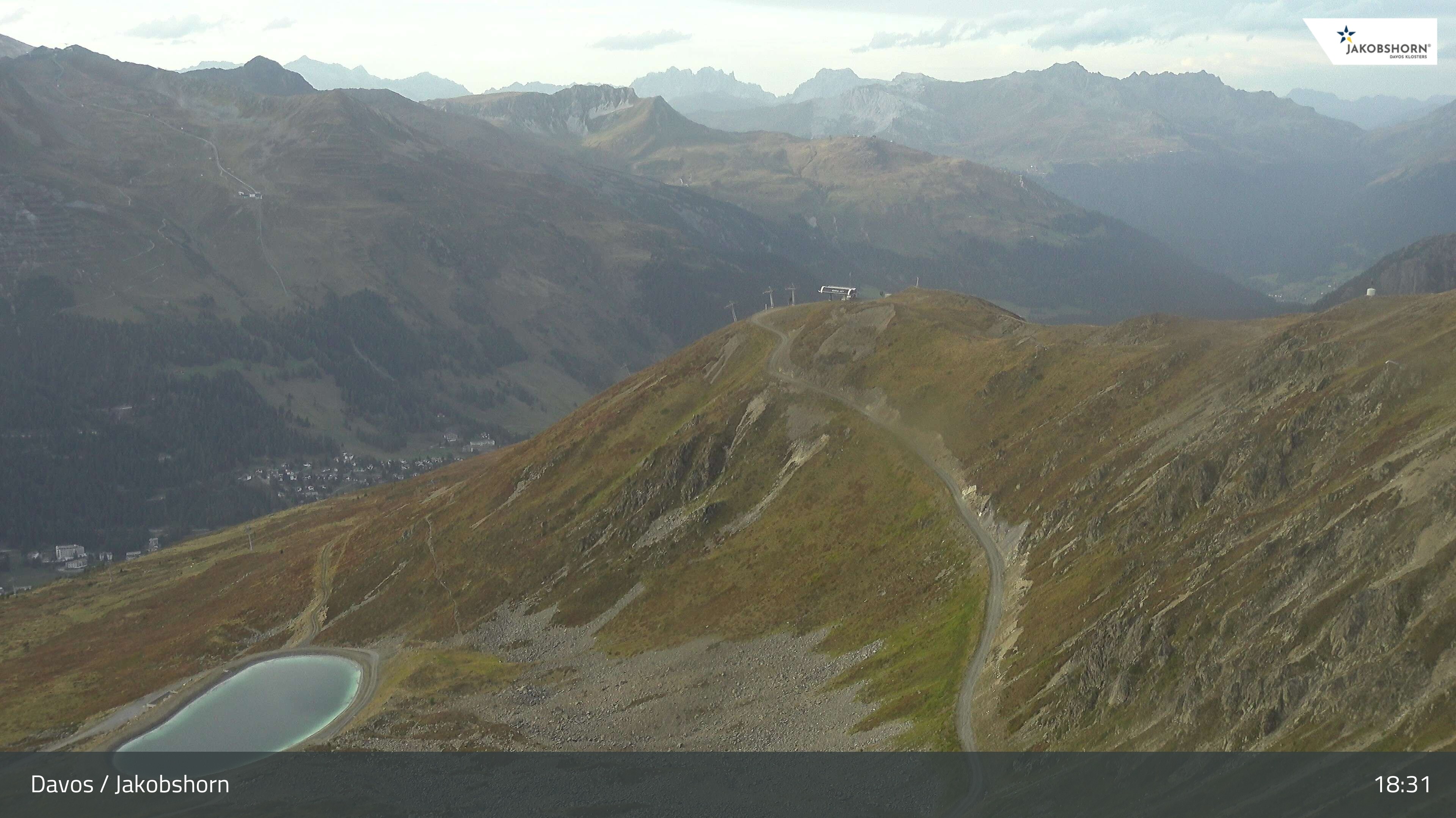 Archiv Foto Webcam Jakobshorn - Blick Richtung Brämabüel