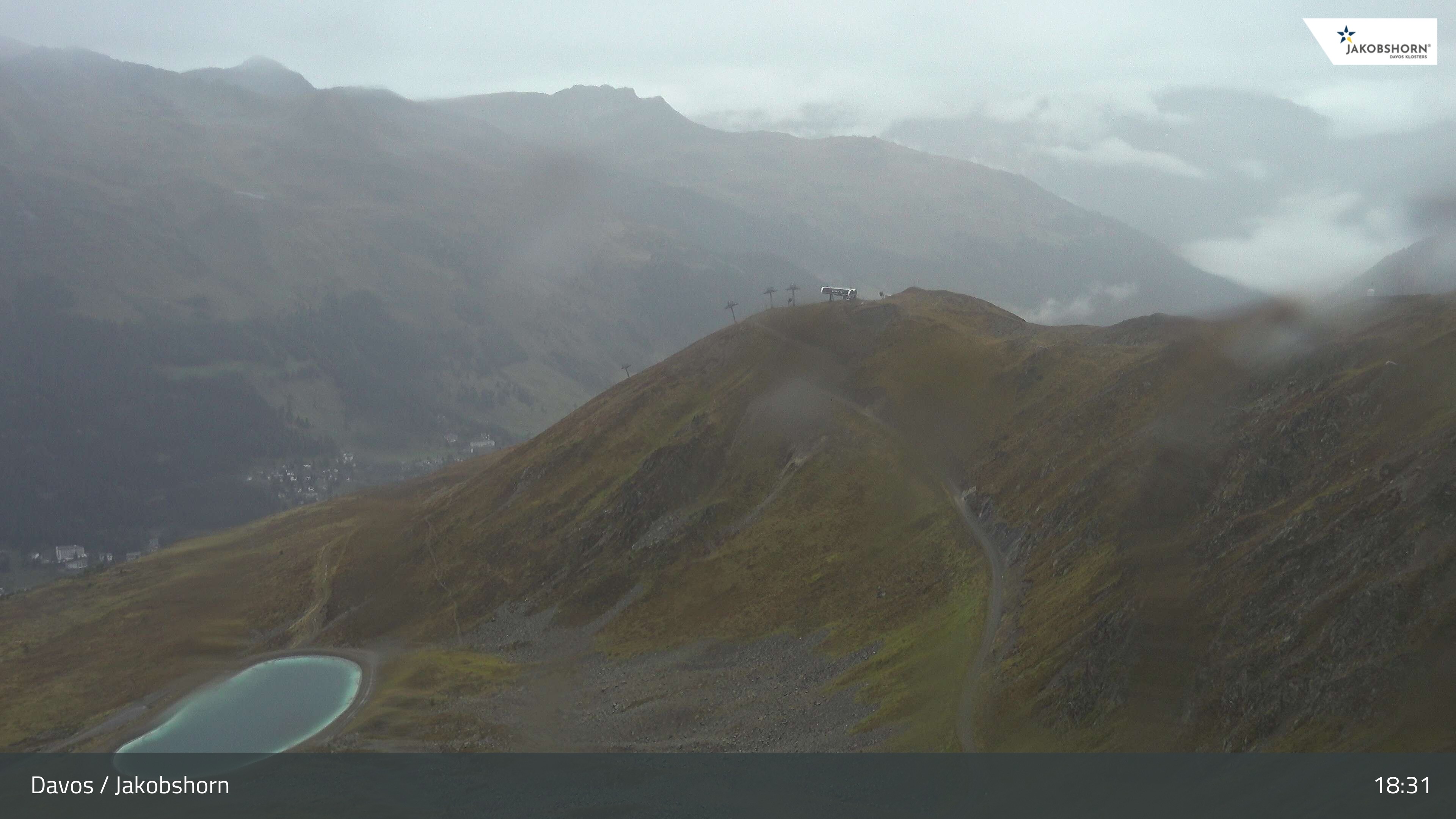 Archiv Foto Webcam Jakobshorn - Blick Richtung Brämabüel