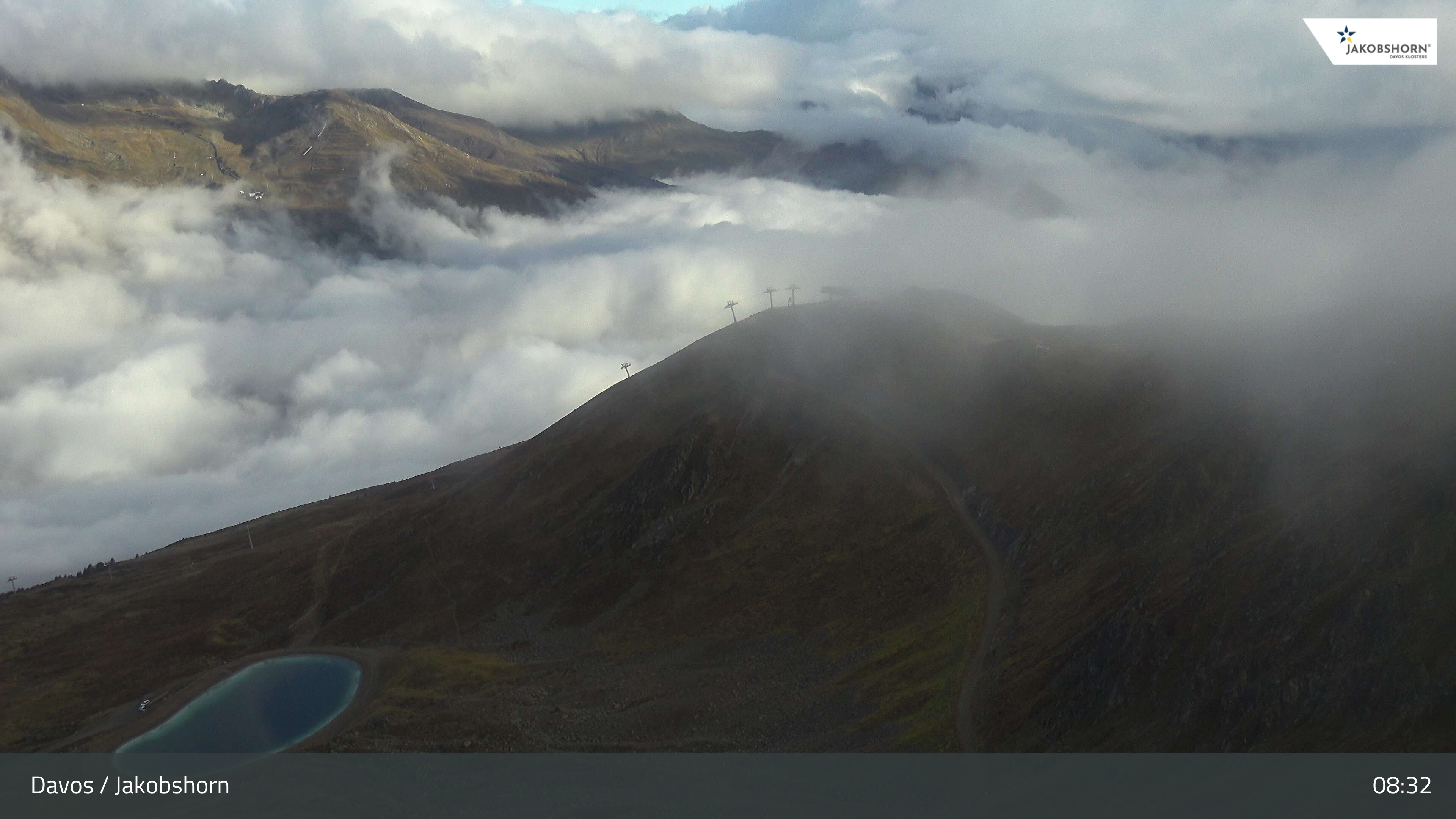 Archiv Foto Webcam Jakobshorn - Blick Richtung Brämabüel