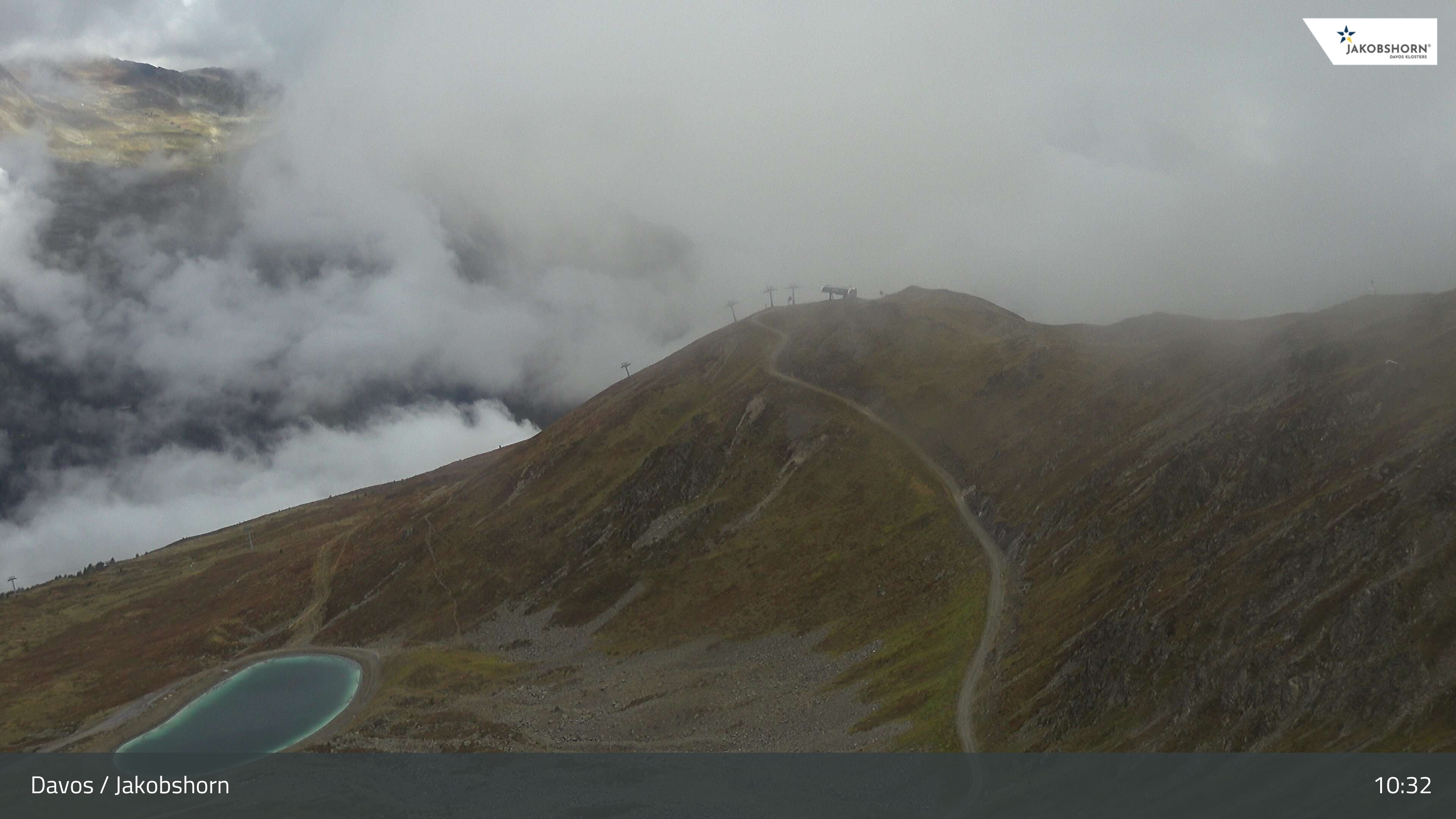 Archiv Foto Webcam Jakobshorn - Blick Richtung Brämabüel