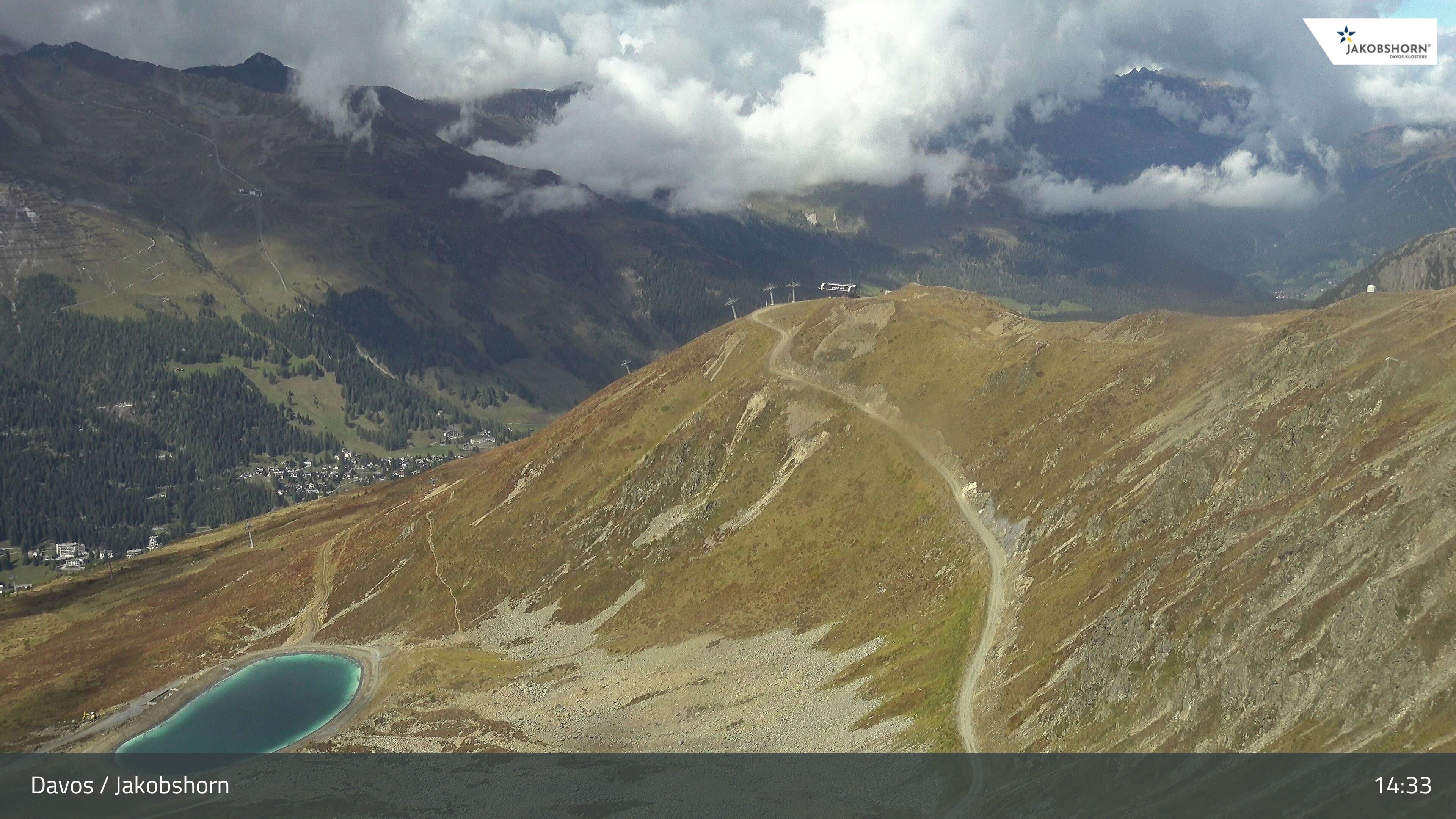 Archiv Foto Webcam Jakobshorn - Blick Richtung Brämabüel