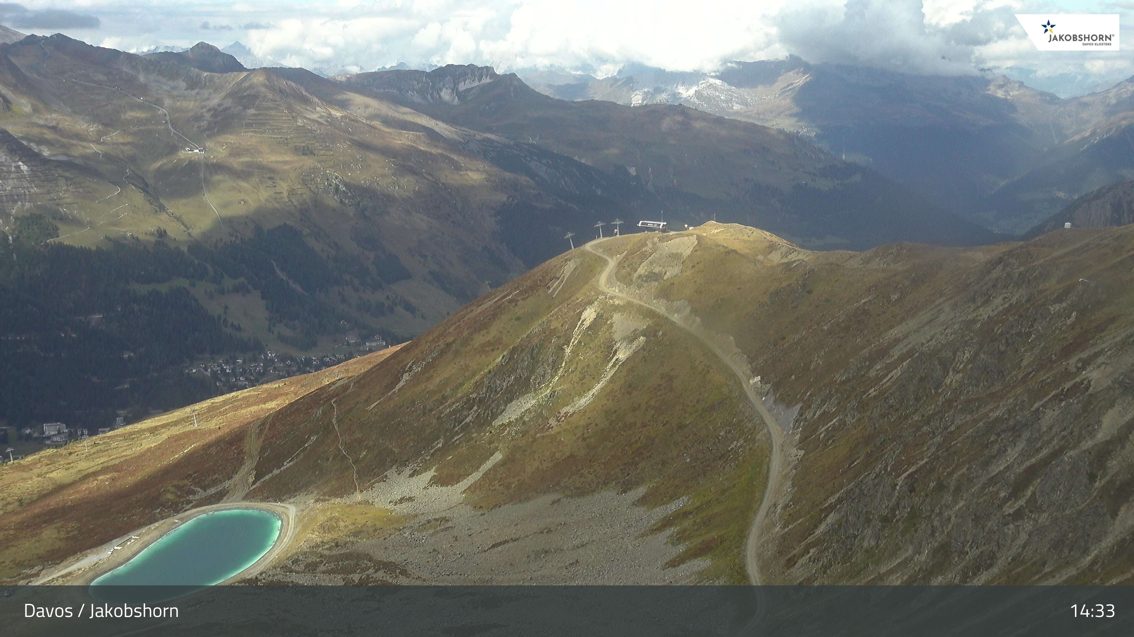 Archiv Foto Webcam Jakobshorn - Blick Richtung Brämabüel