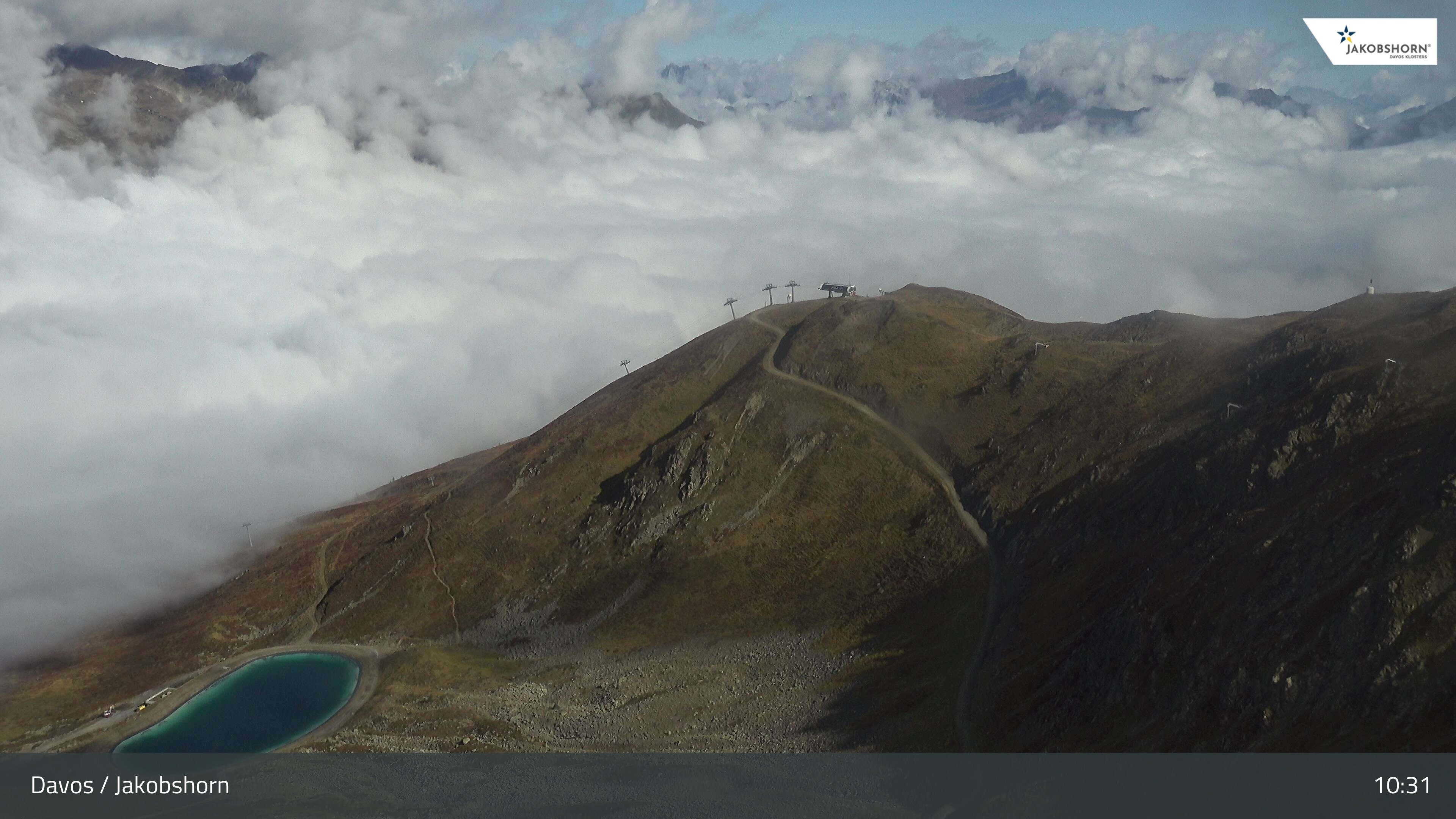 Archived image Webcam Jakobshorn - View to Brämabüel