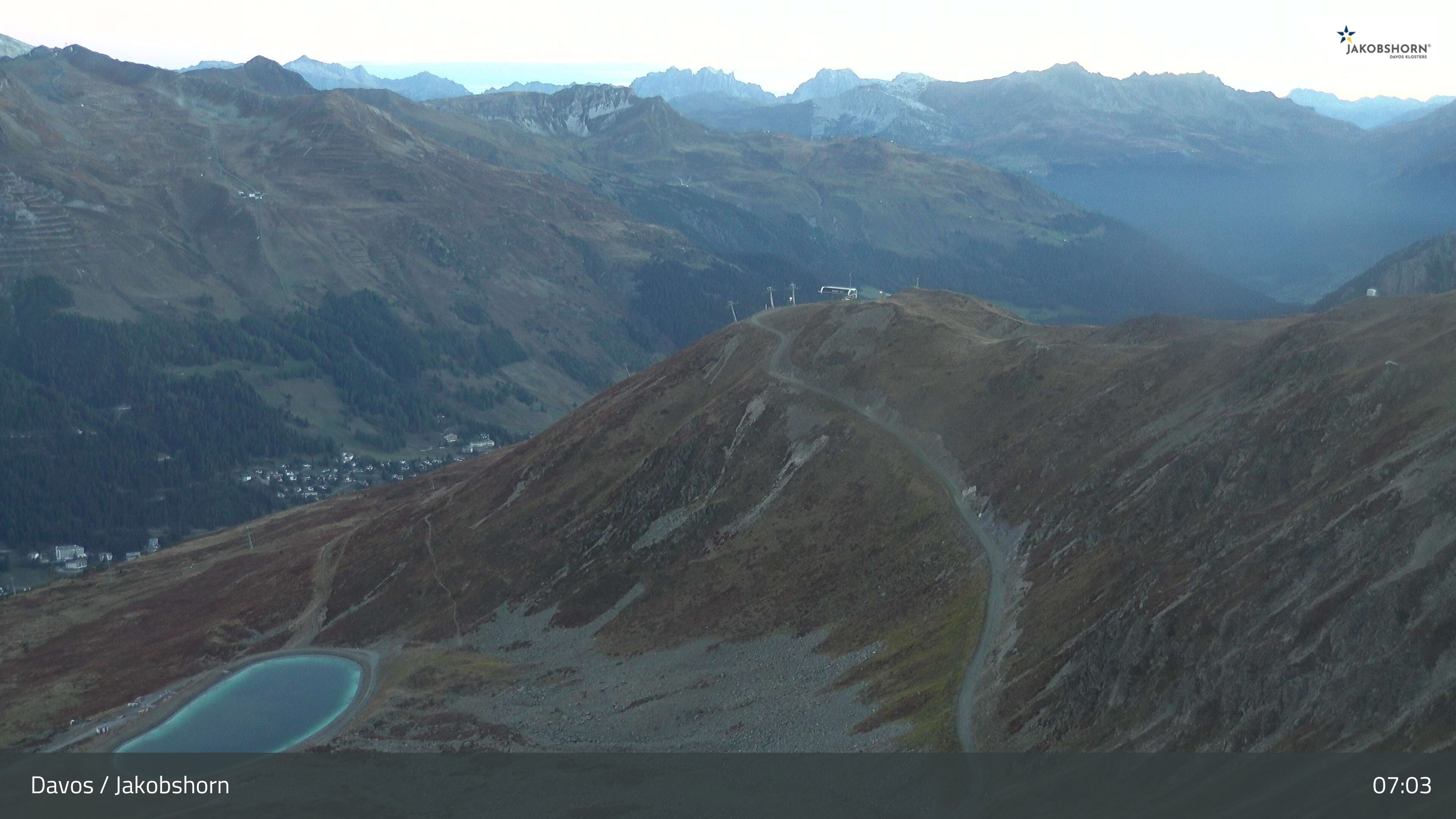 Archiv Foto Webcam Jakobshorn - Blick Richtung Brämabüel