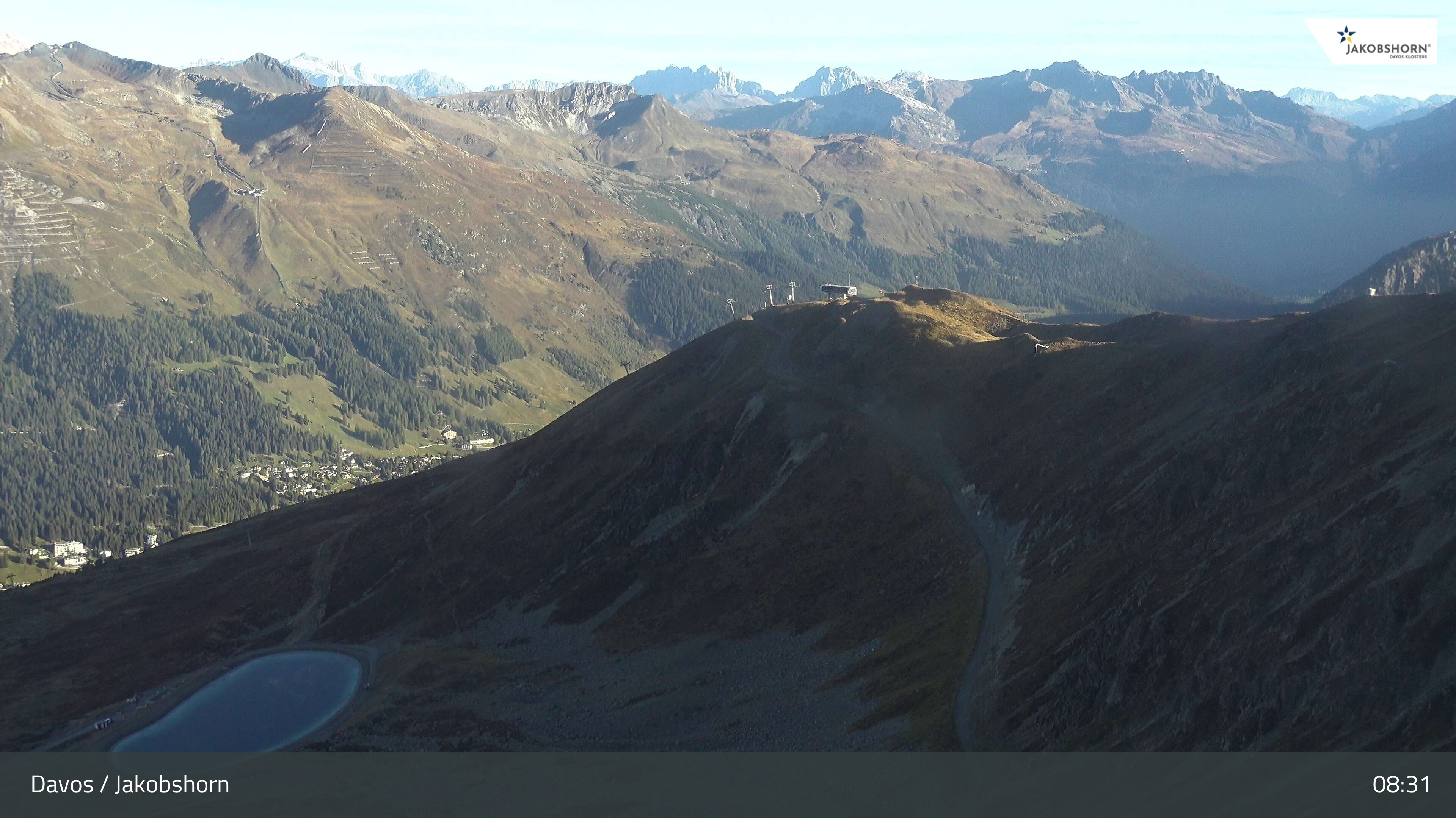 Archiv Foto Webcam Jakobshorn - Blick Richtung Brämabüel