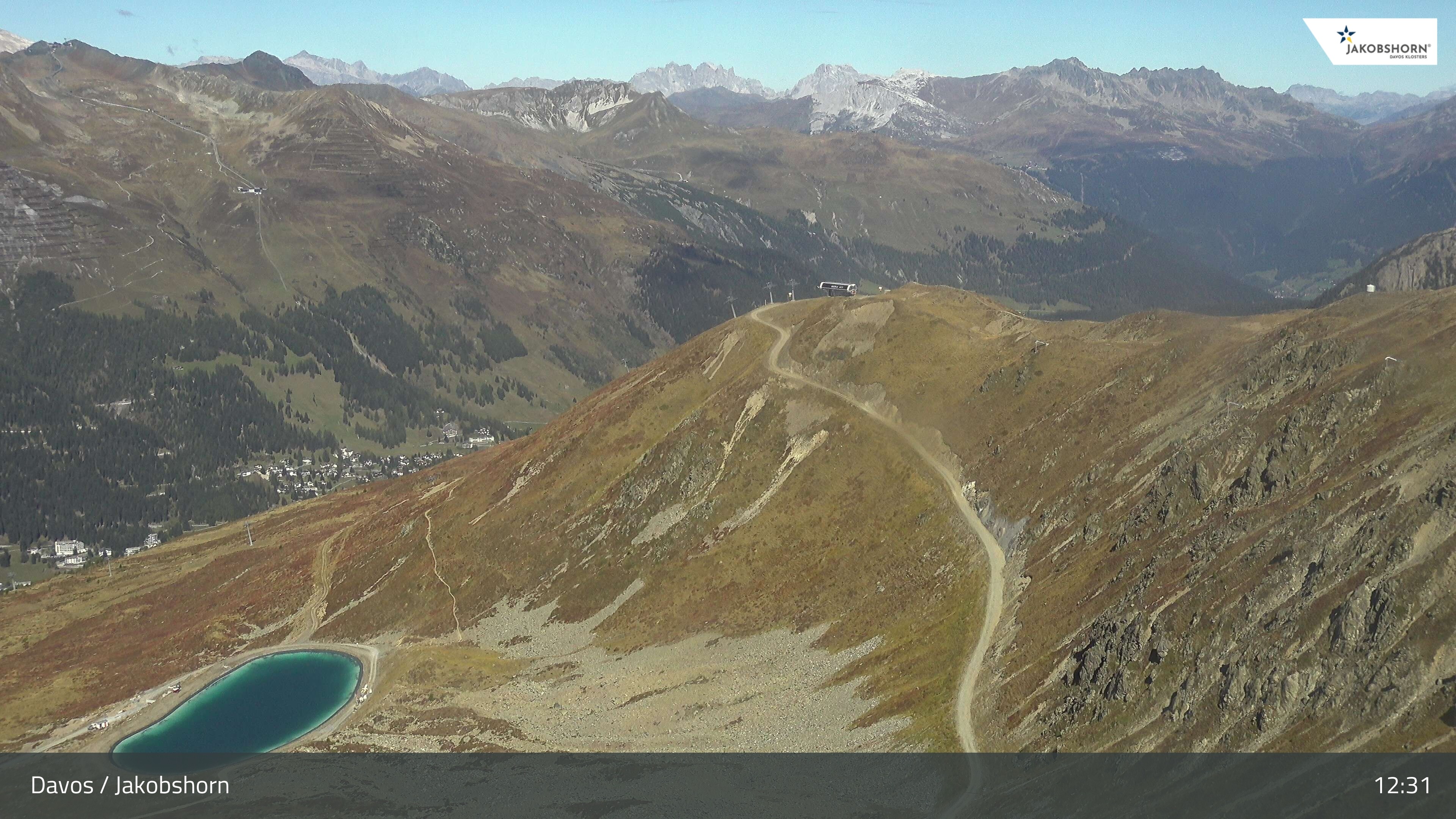 Archiv Foto Webcam Jakobshorn - Blick Richtung Brämabüel