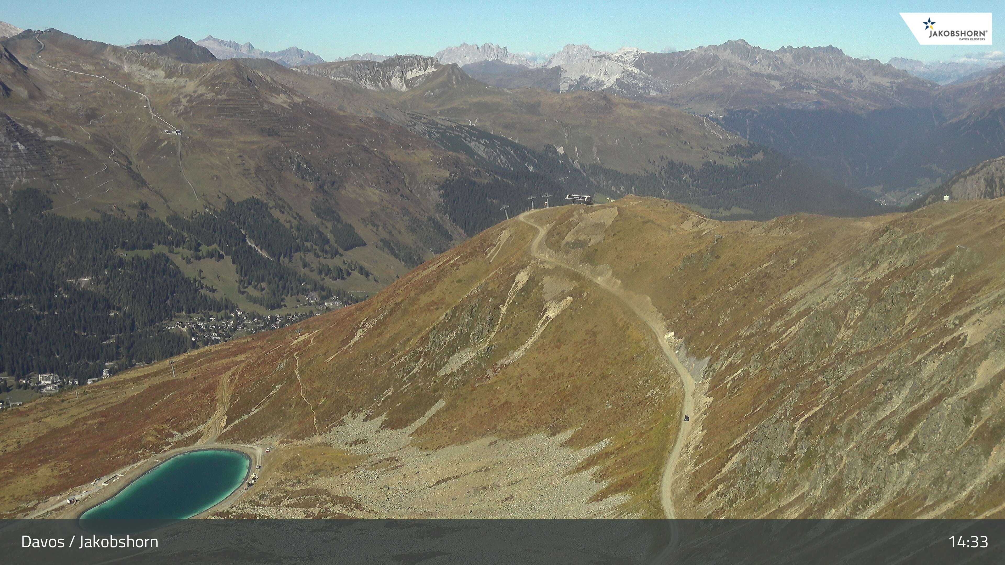 Archiv Foto Webcam Jakobshorn - Blick Richtung Brämabüel