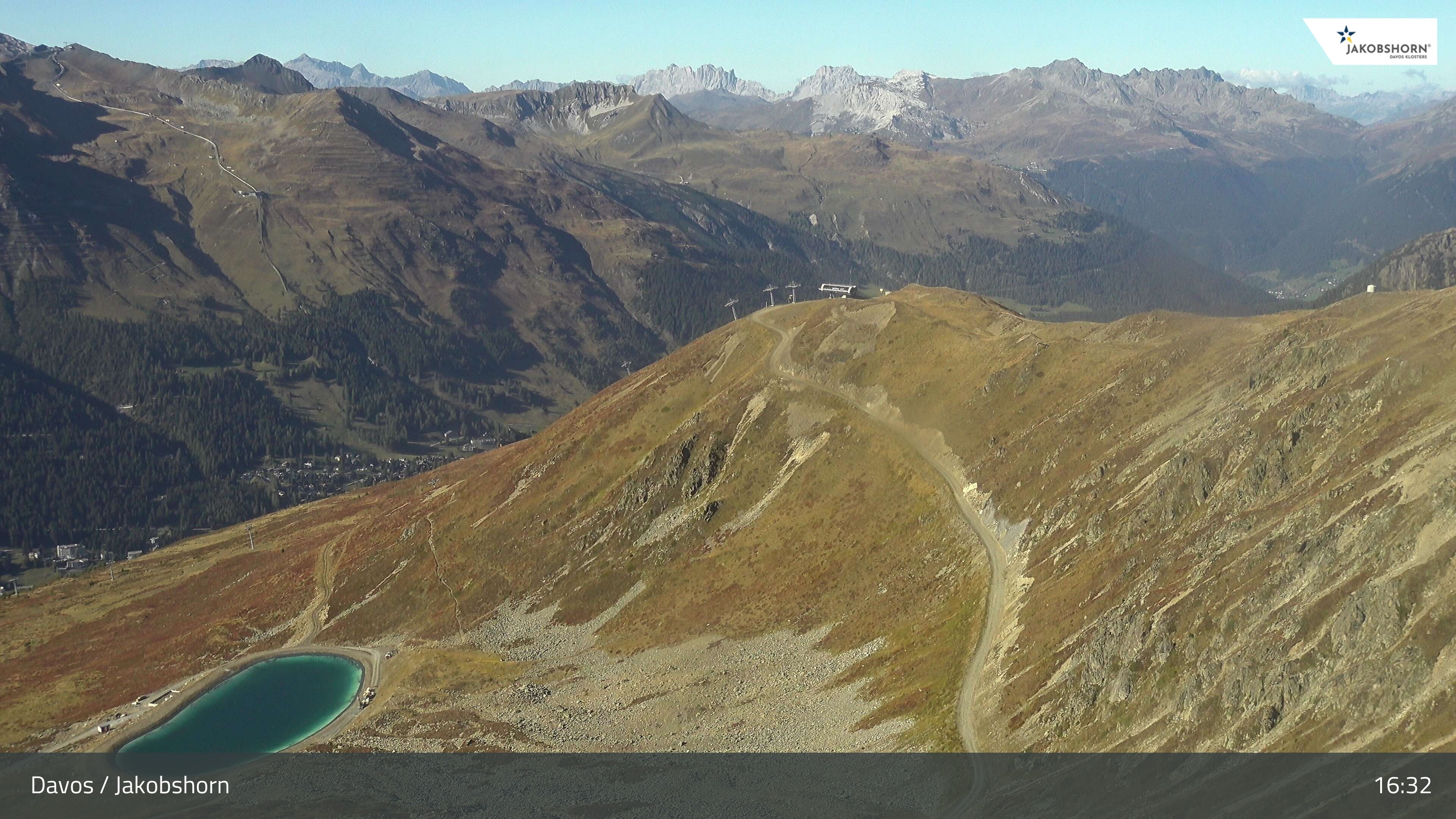 Archiv Foto Webcam Jakobshorn - Blick Richtung Brämabüel