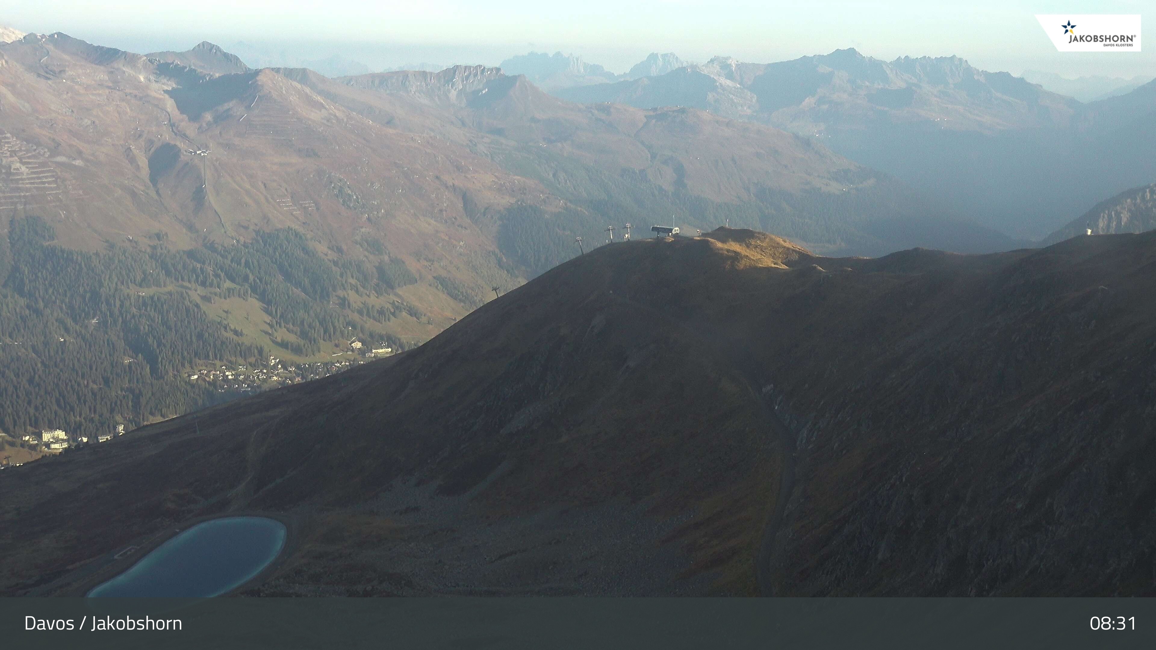 Archiv Foto Webcam Jakobshorn - Blick Richtung Brämabüel