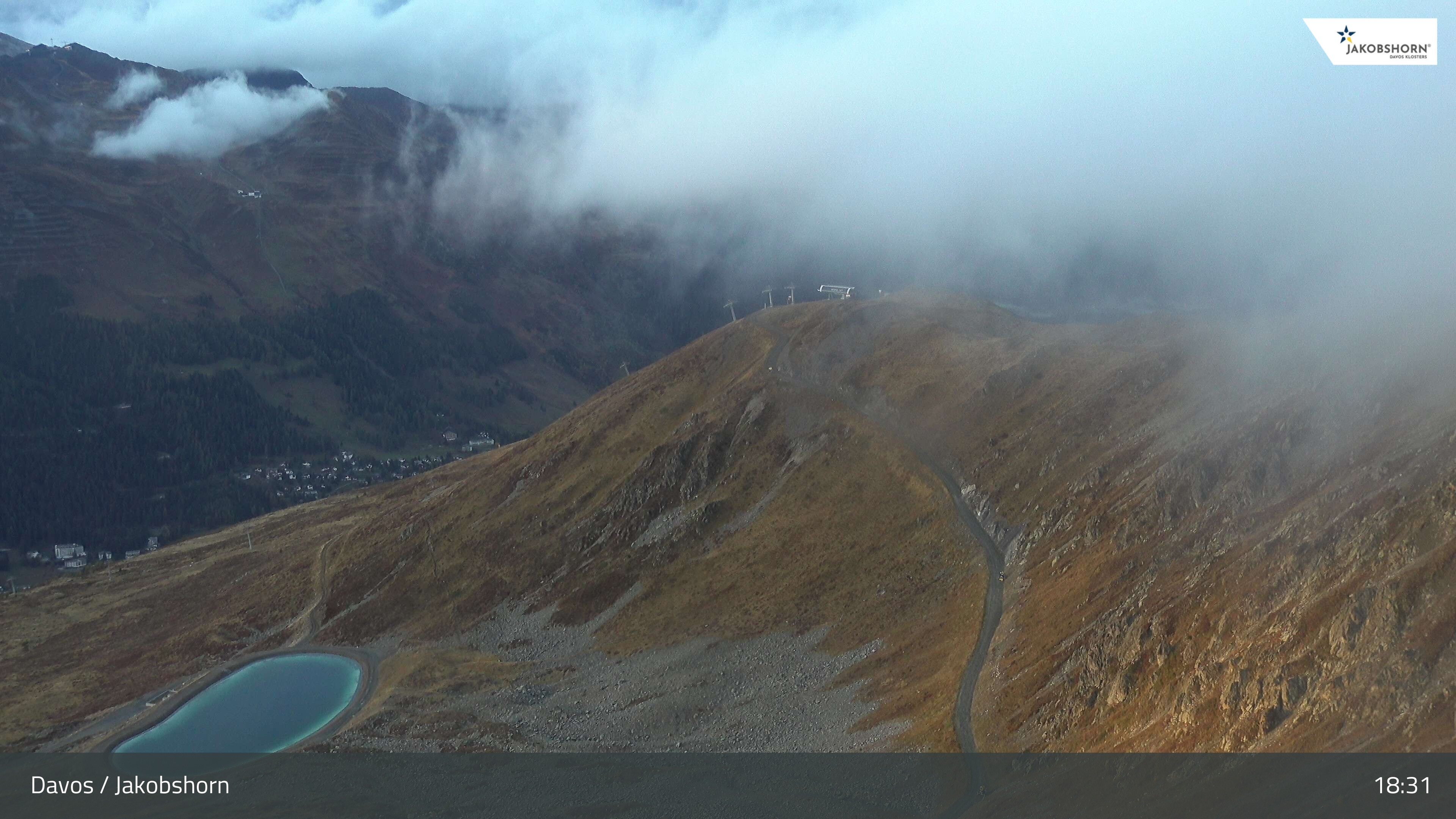 Archived image Webcam Jakobshorn - View to Brämabüel