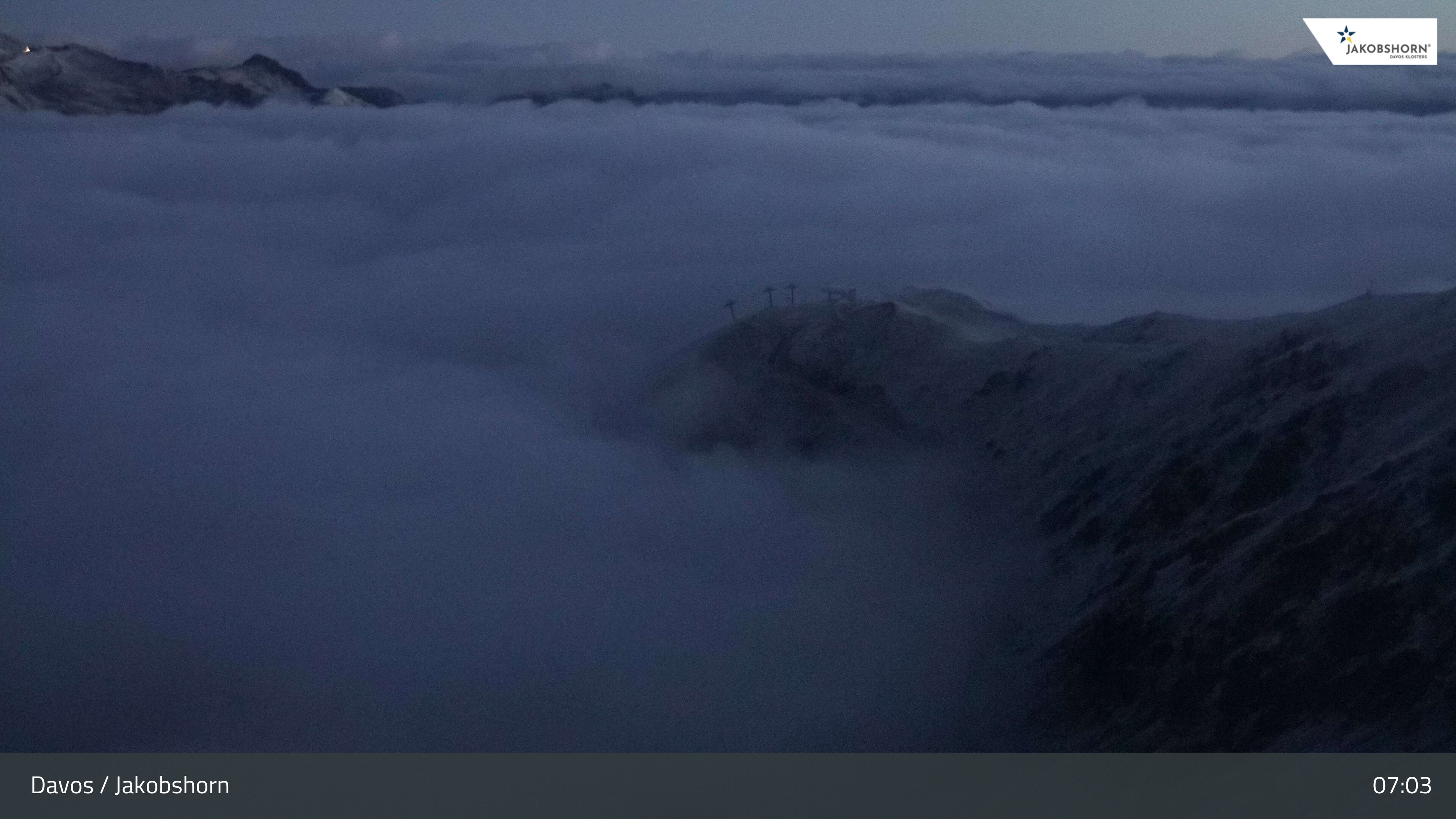 Archived image Webcam Jakobshorn - View to Brämabüel