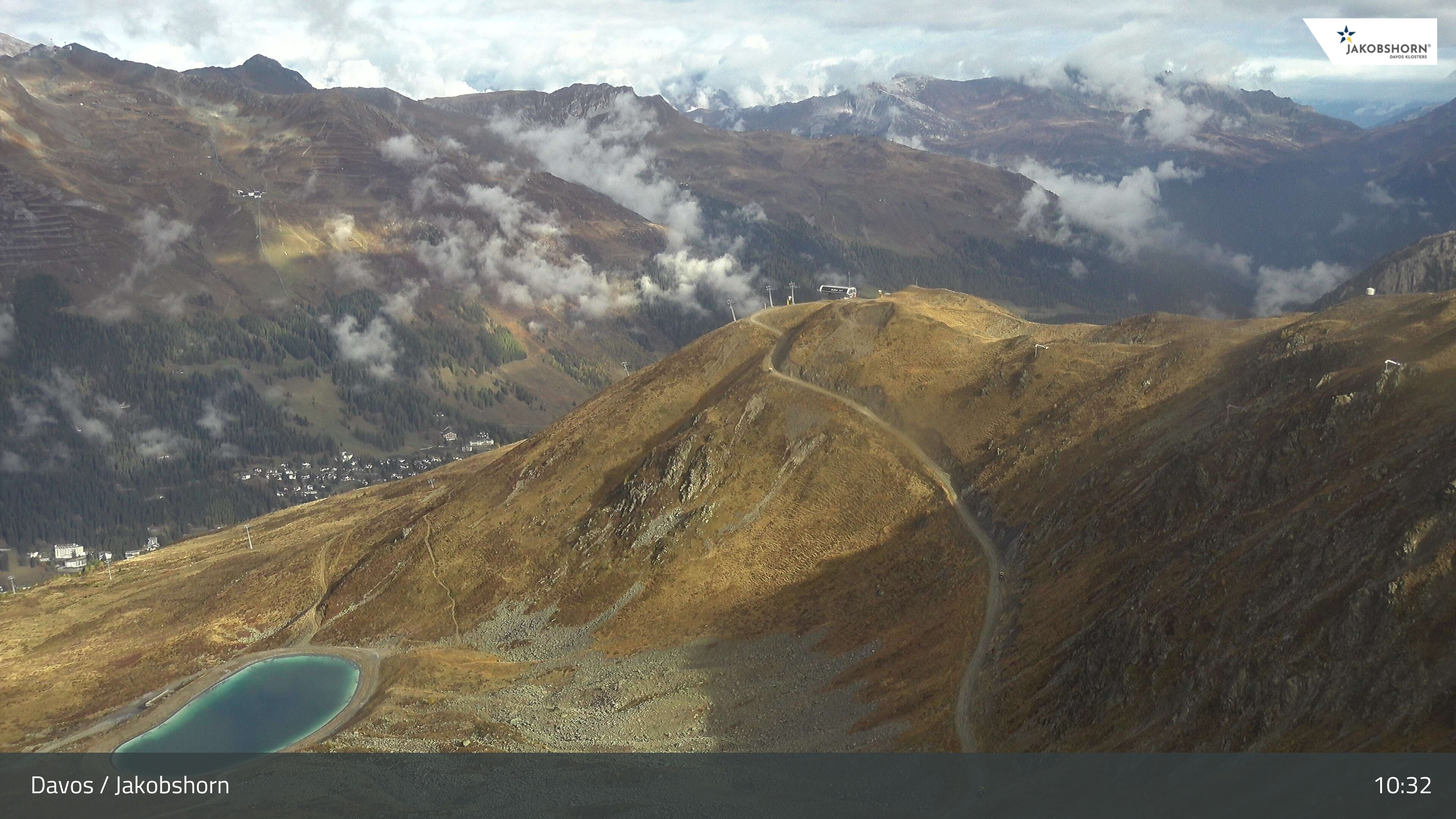 Archiv Foto Webcam Jakobshorn - Blick Richtung Brämabüel
