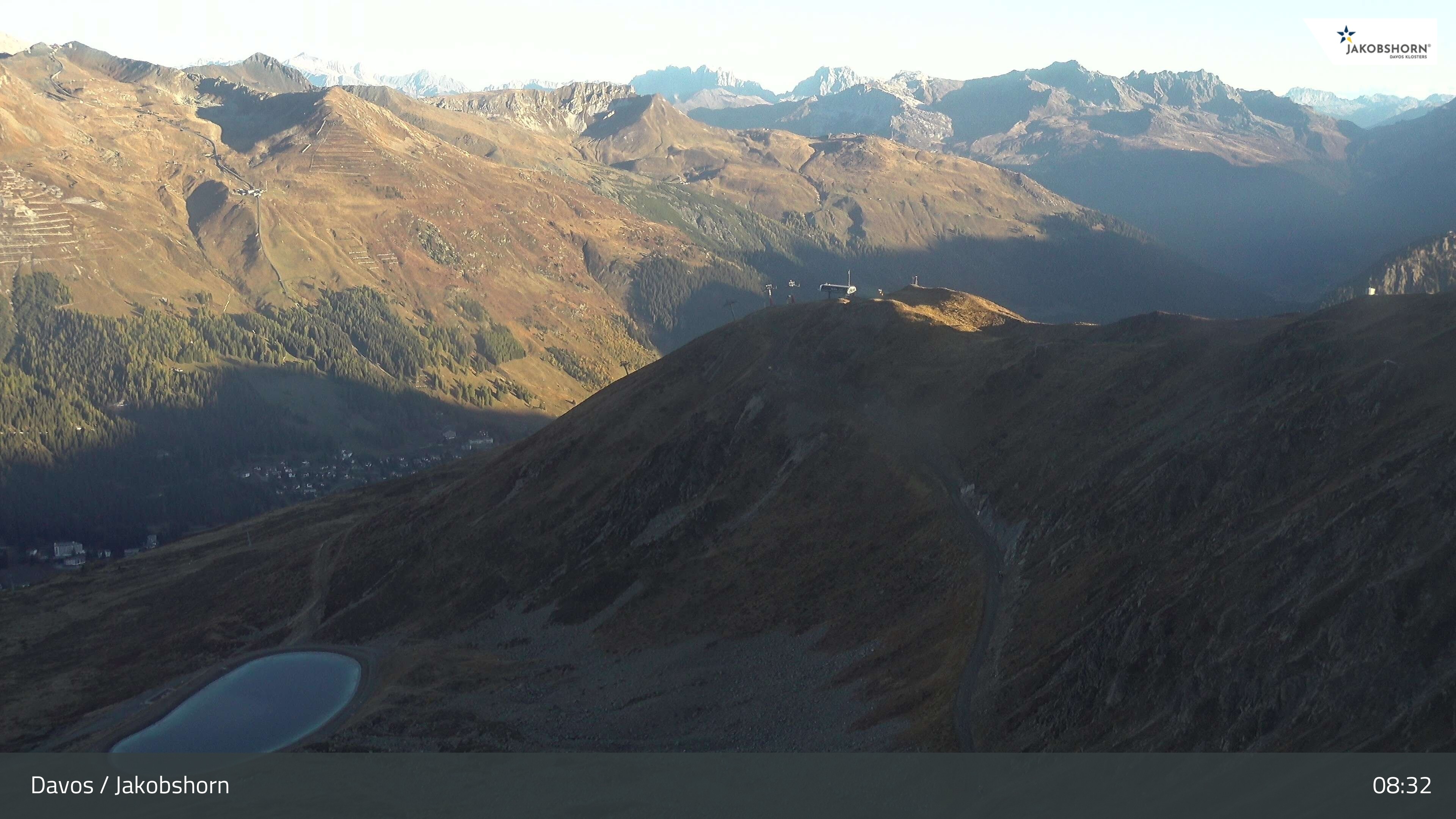 Archiv Foto Webcam Jakobshorn - Blick Richtung Brämabüel