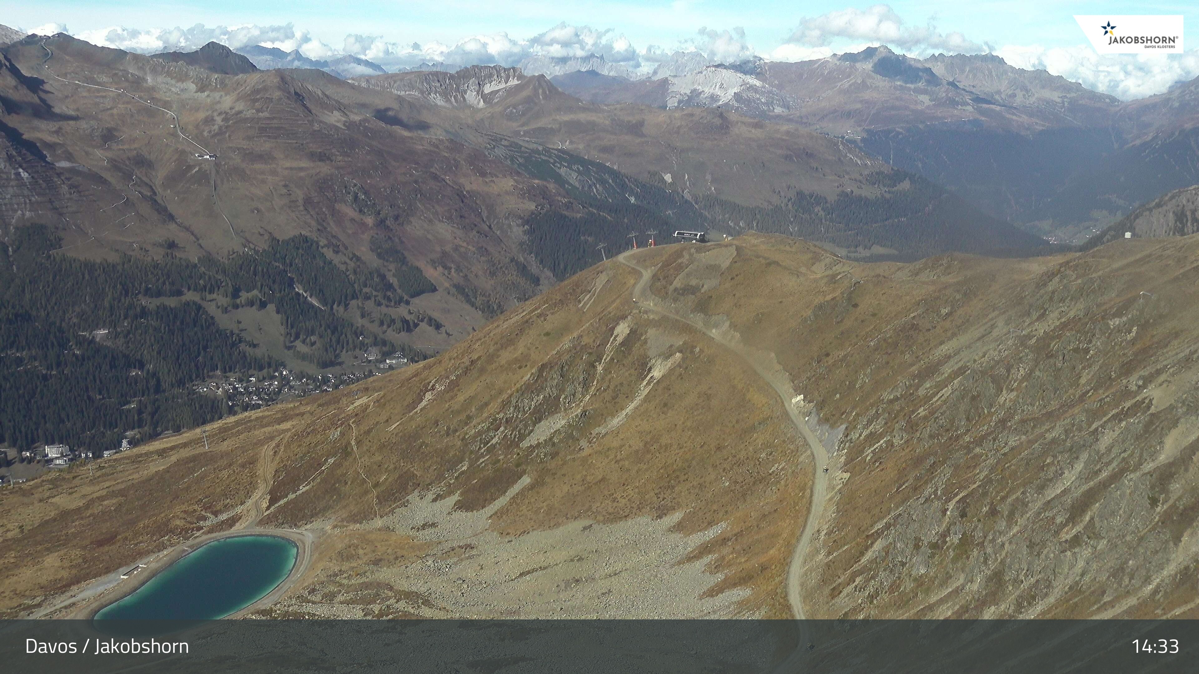 Archiv Foto Webcam Jakobshorn - Blick Richtung Brämabüel