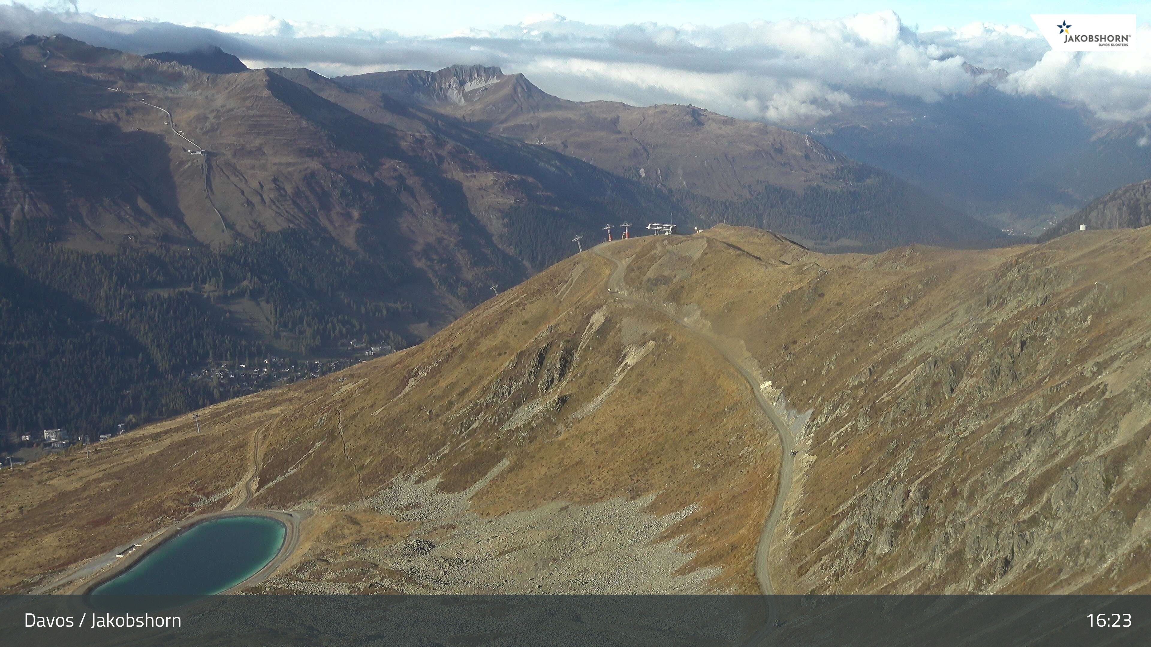 Archiv Foto Webcam Jakobshorn - Blick Richtung Brämabüel