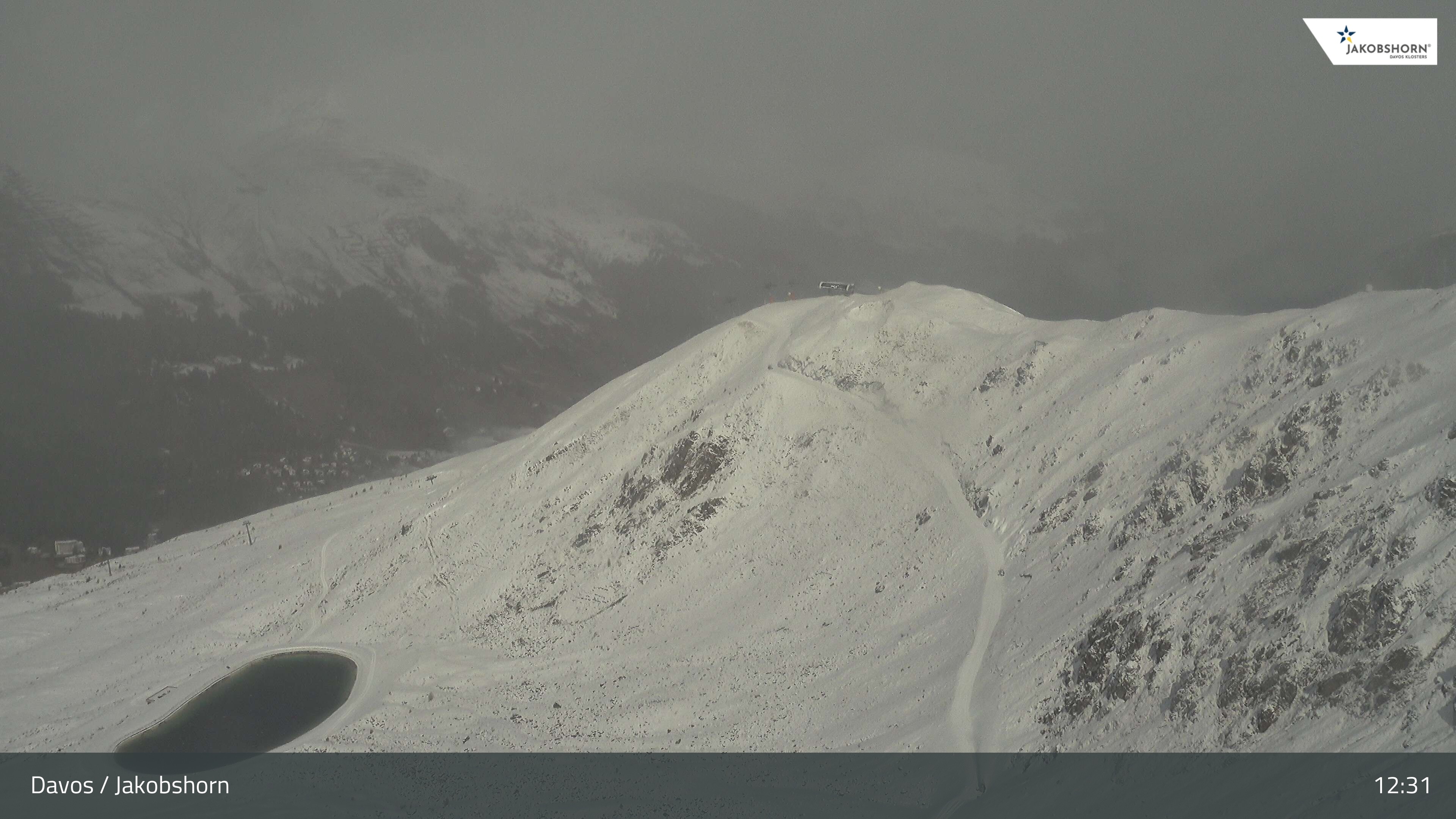Archiv Foto Webcam Jakobshorn - Blick Richtung Brämabüel