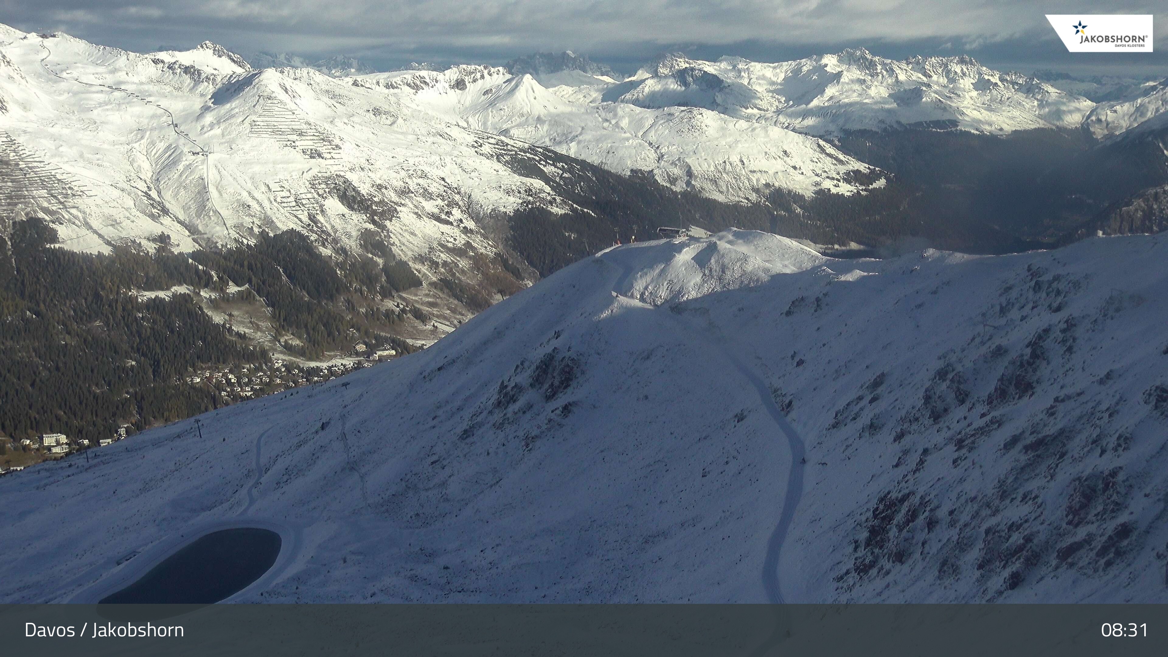 Archived image Webcam Jakobshorn - View to Brämabüel