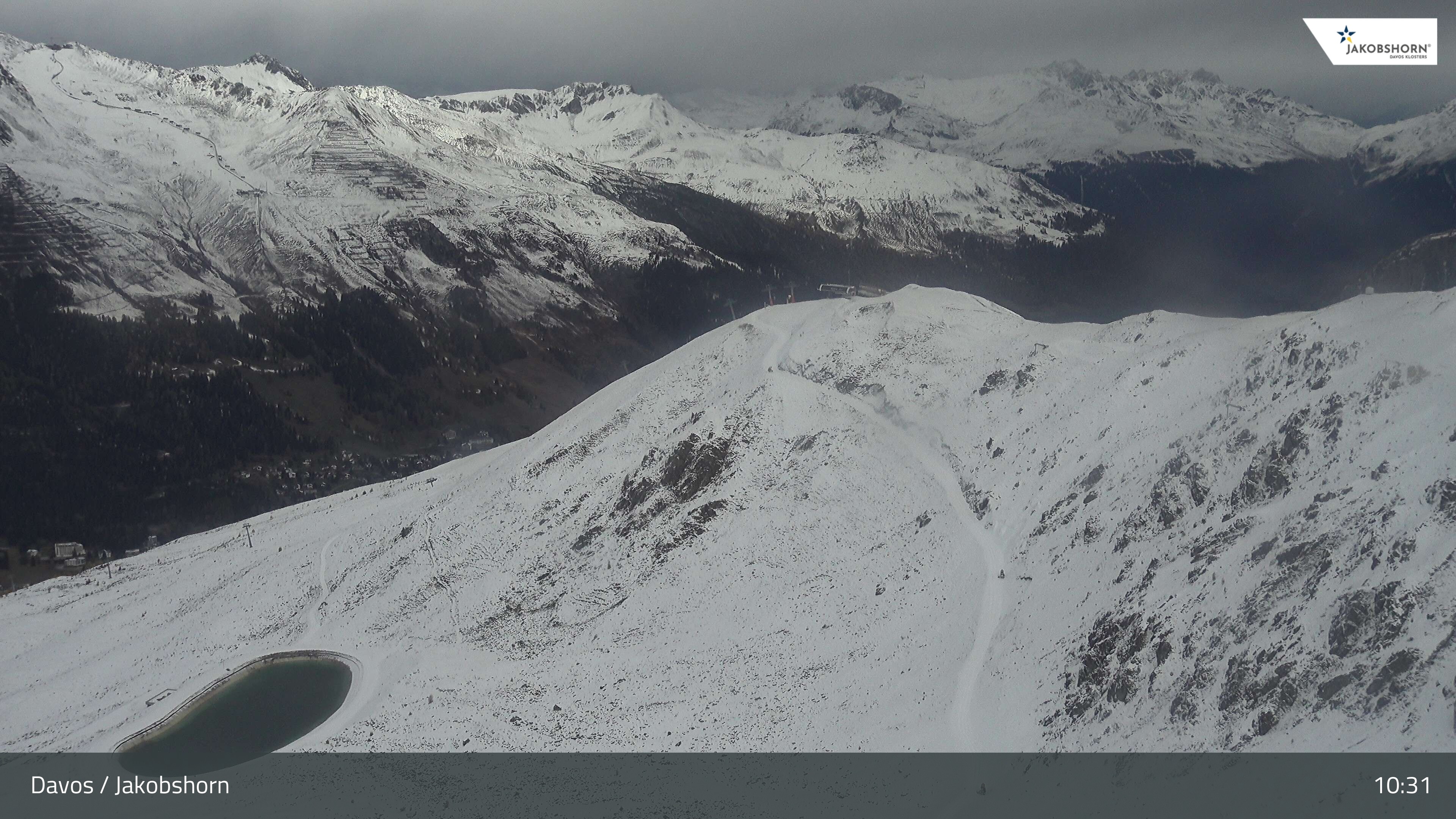 Archived image Webcam Jakobshorn - View to Brämabüel