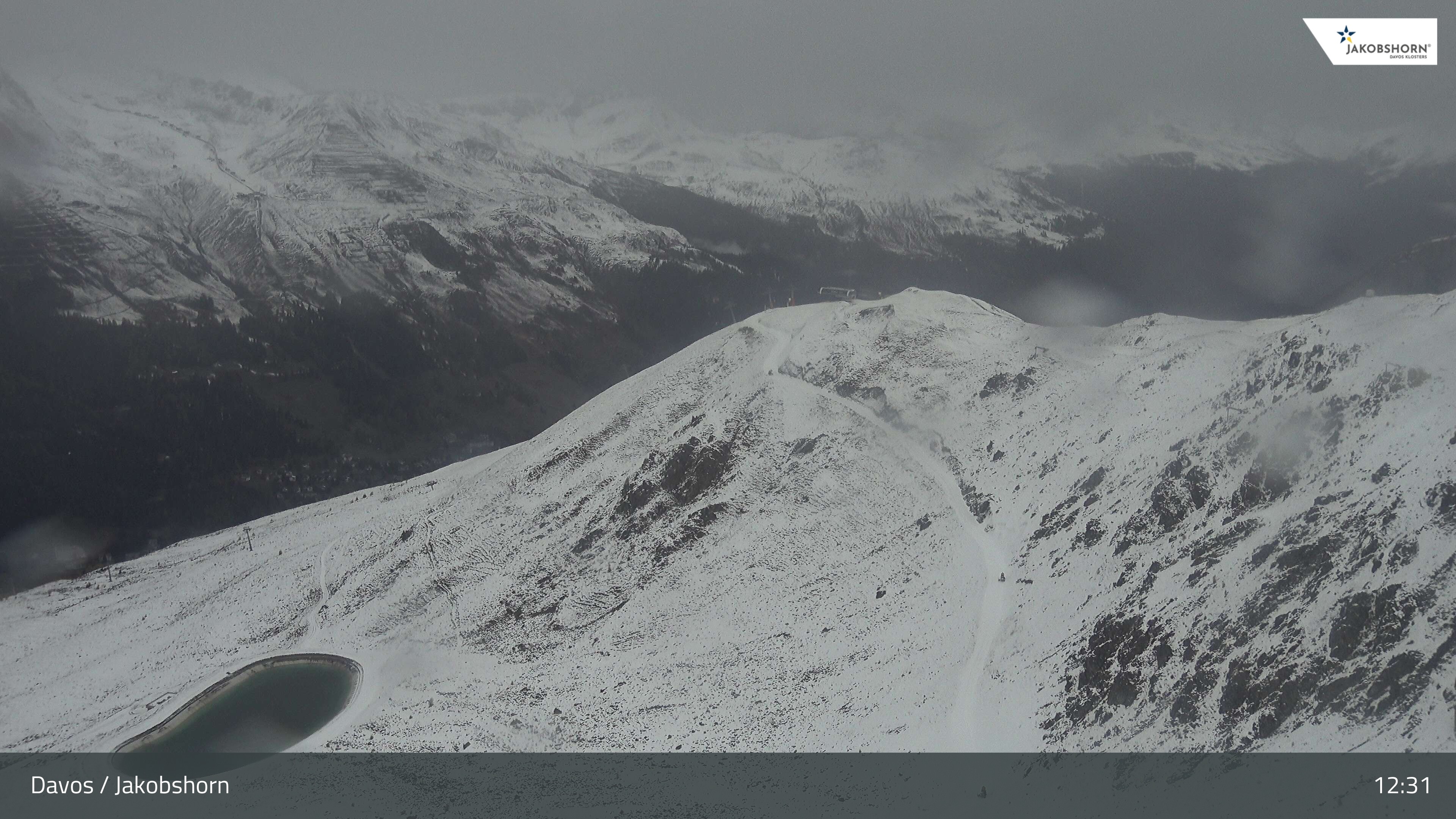 Archived image Webcam Jakobshorn - View to Brämabüel