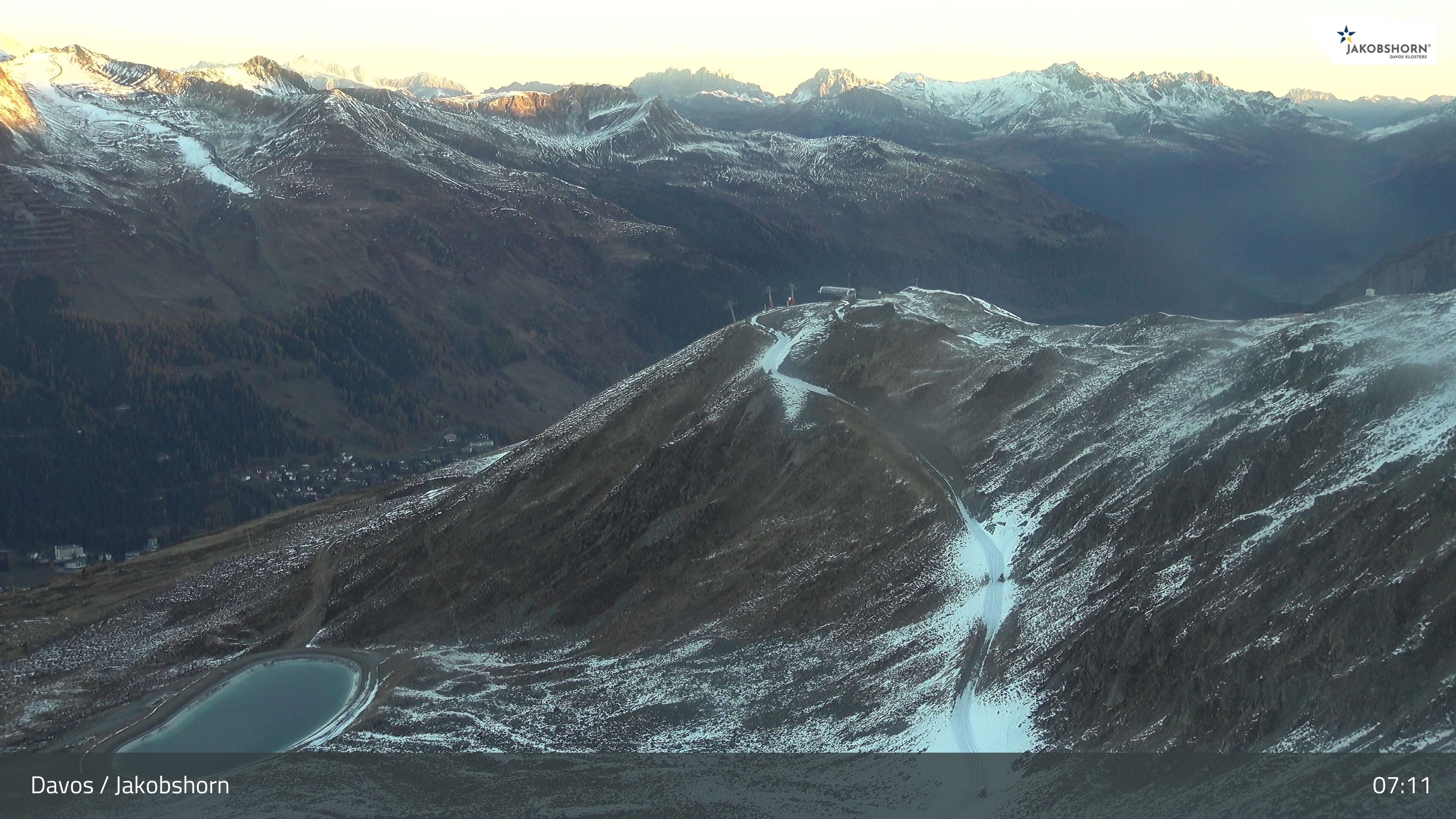 Archiv Foto Webcam Jakobshorn - Blick Richtung Brämabüel