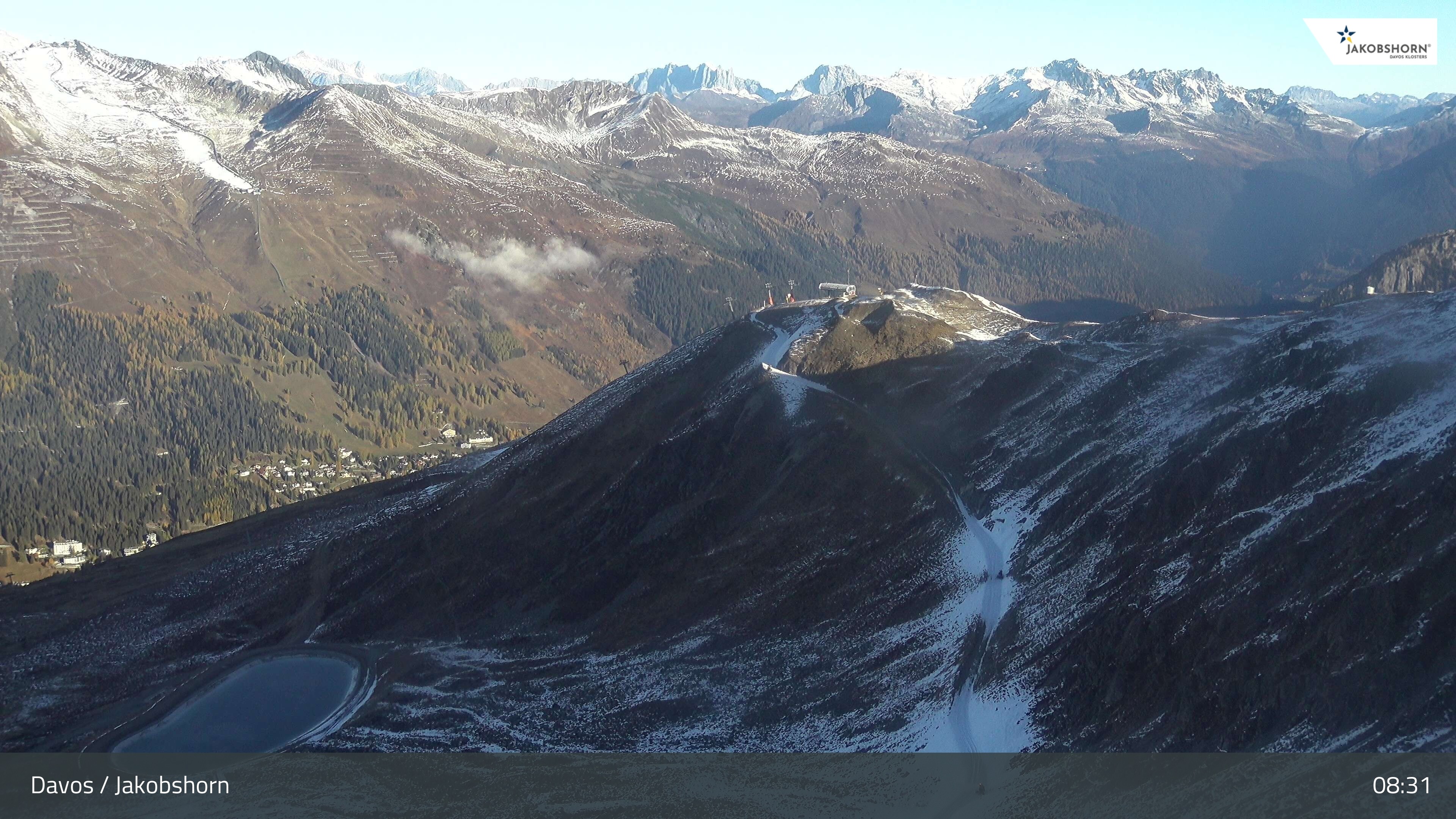 Archiv Foto Webcam Jakobshorn - Blick Richtung Brämabüel