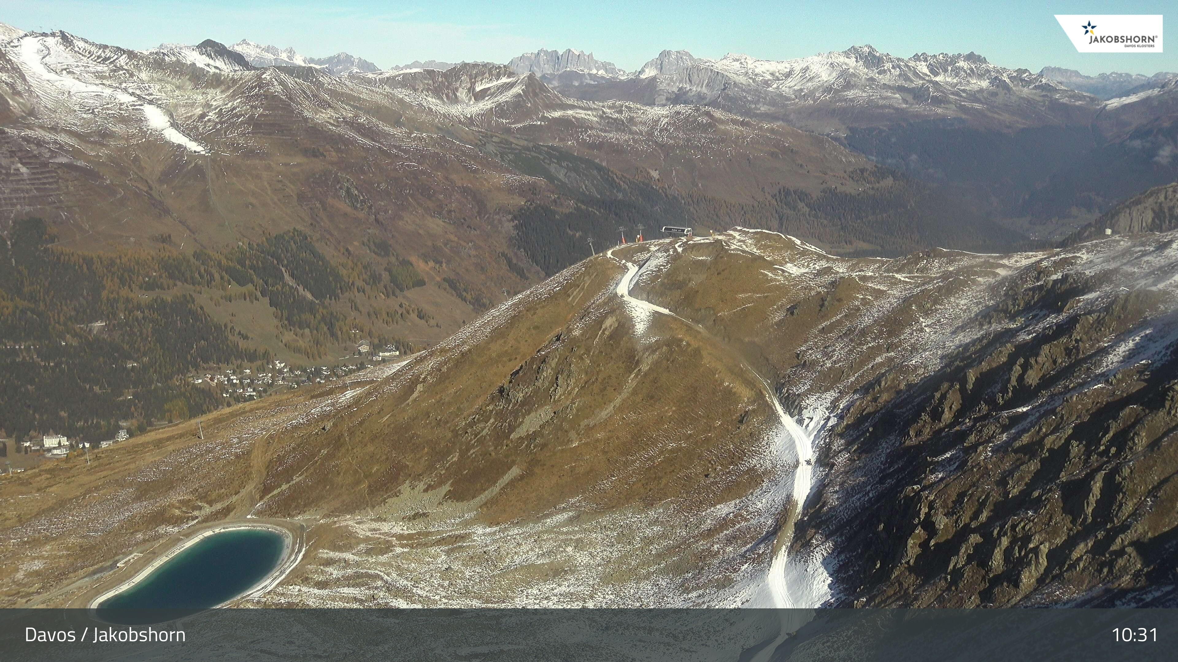 Archiv Foto Webcam Jakobshorn - Blick Richtung Brämabüel