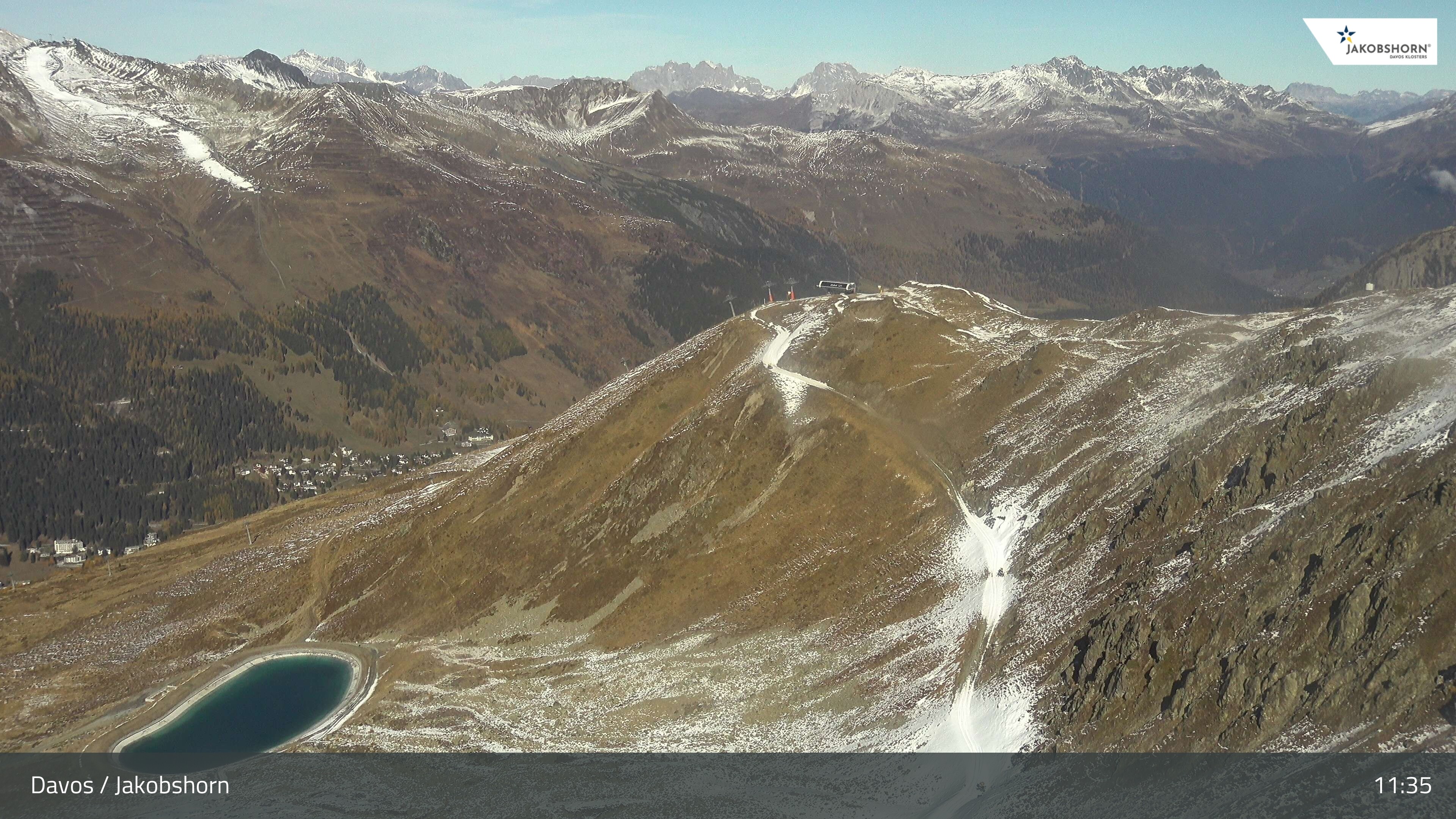 Archiv Foto Webcam Jakobshorn - Blick Richtung Brämabüel