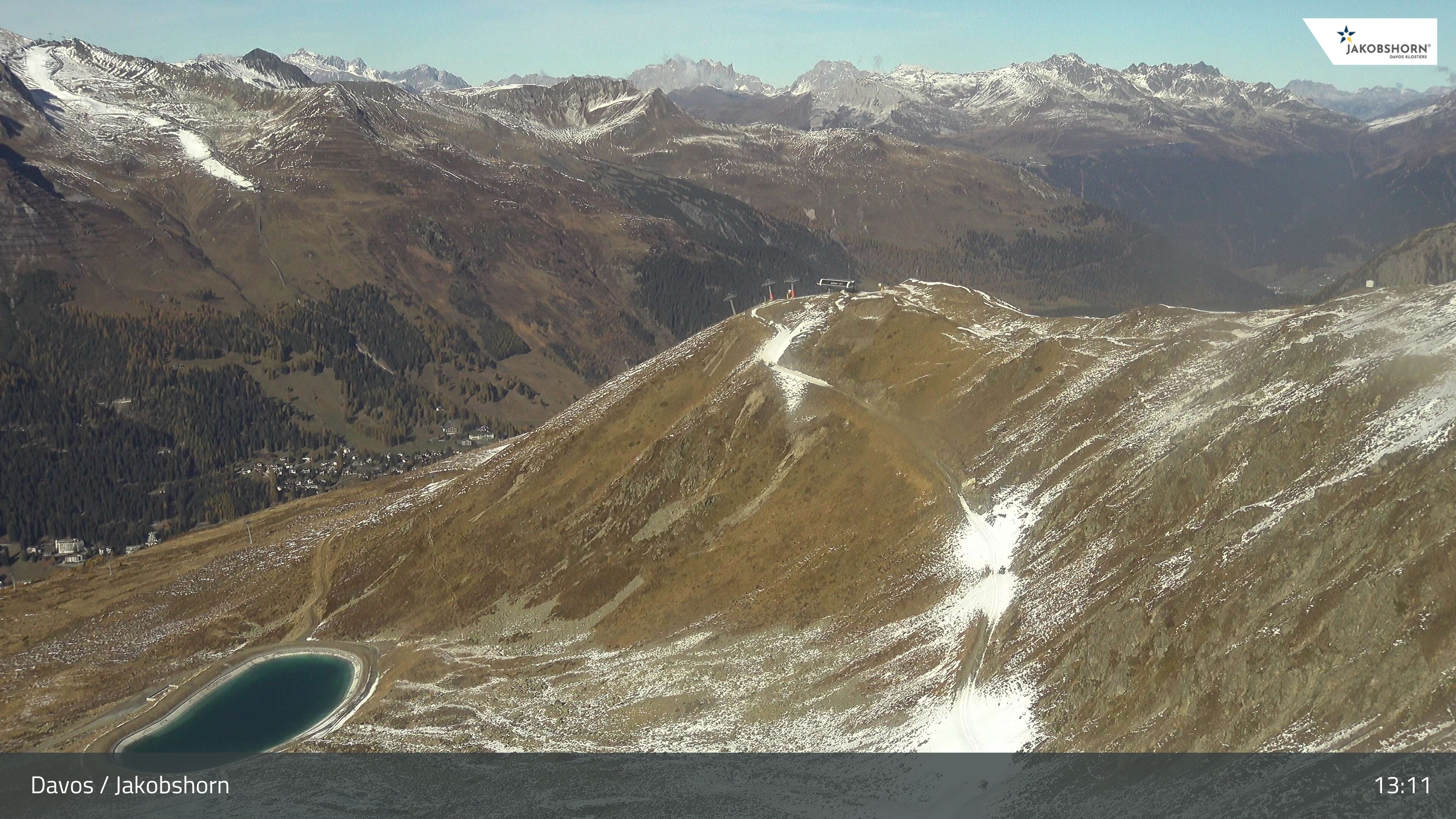Archiv Foto Webcam Jakobshorn - Blick Richtung Brämabüel