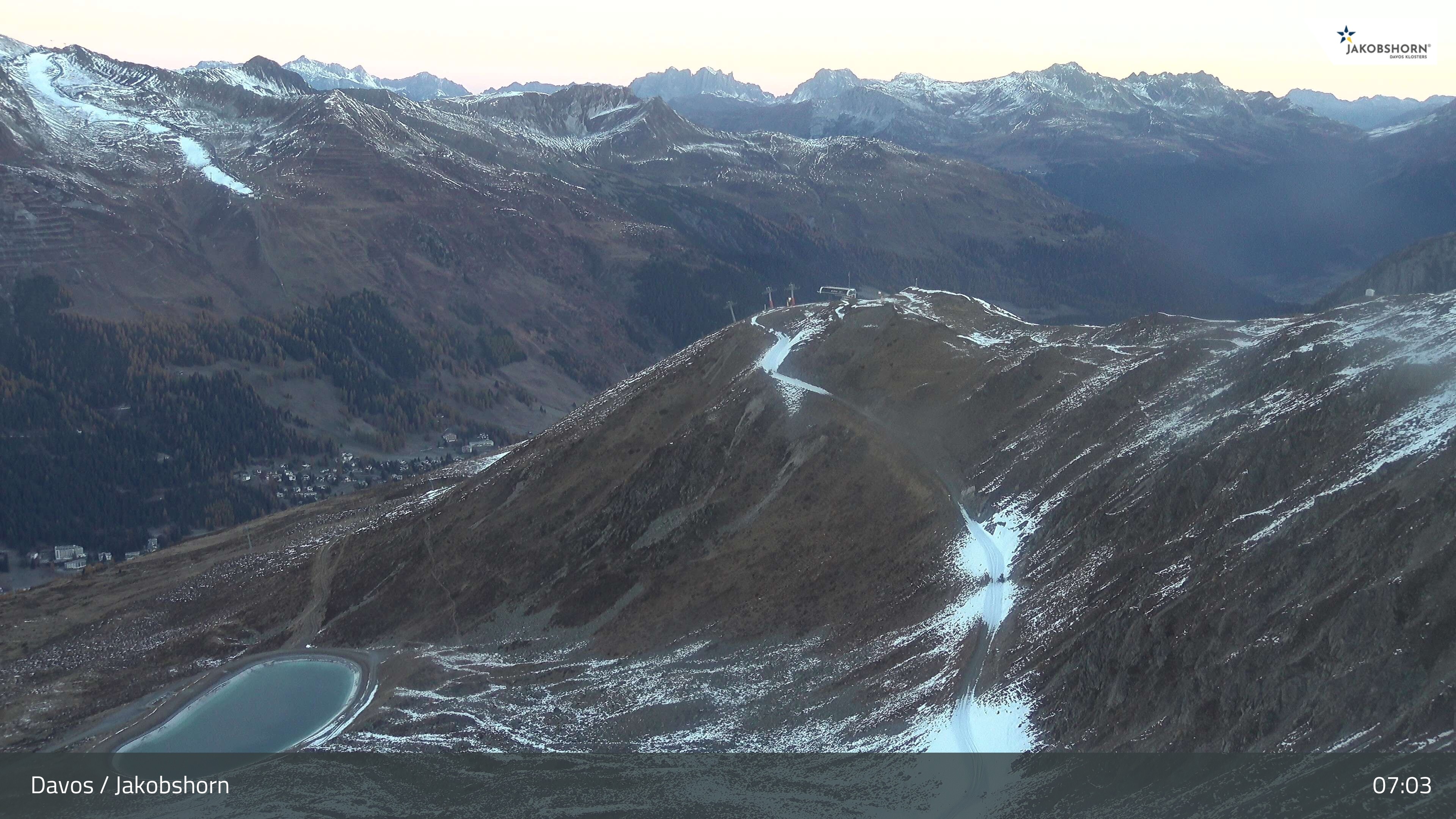 Archived image Webcam Jakobshorn - View to Brämabüel