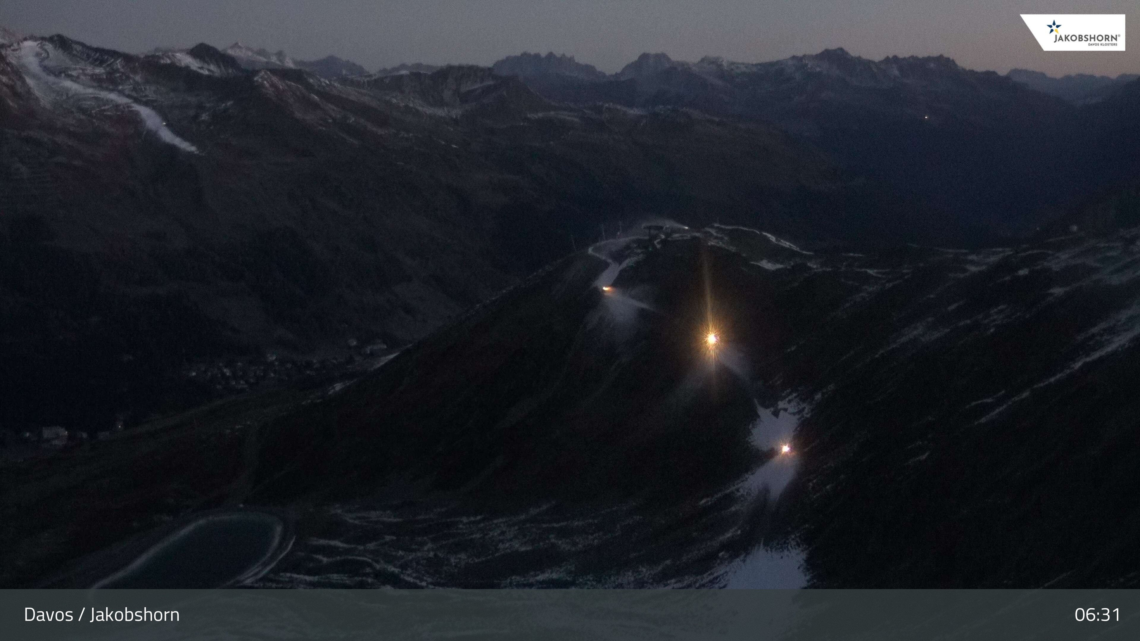 Archiv Foto Webcam Jakobshorn - Blick Richtung Brämabüel