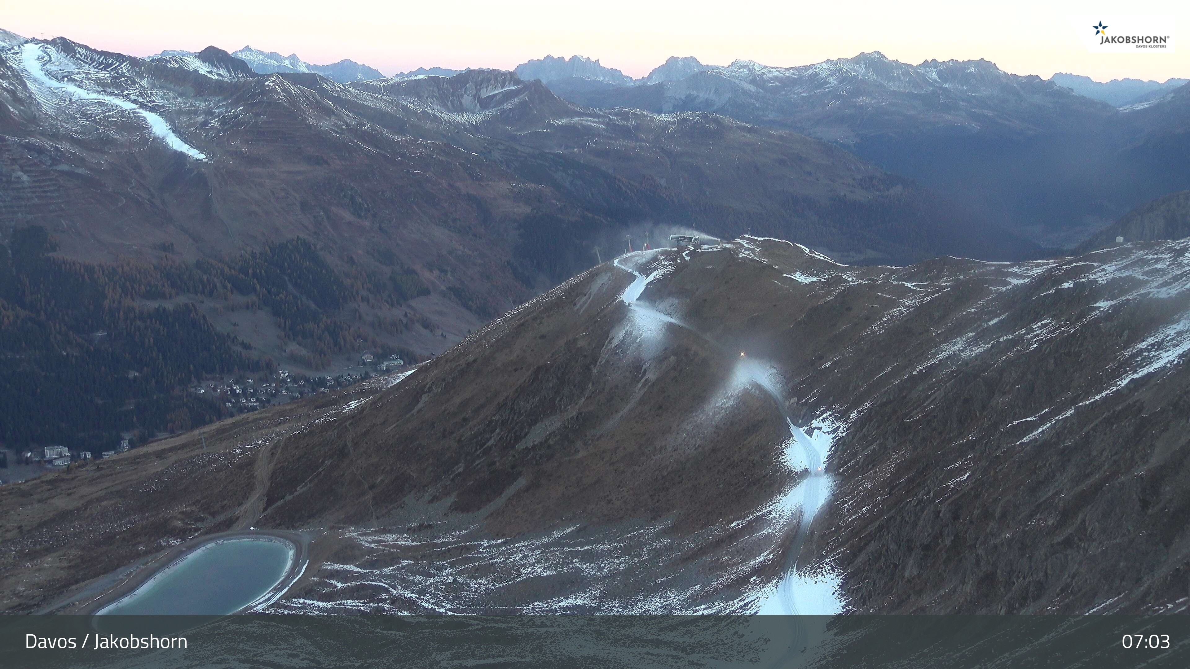 Archiv Foto Webcam Jakobshorn - Blick Richtung Brämabüel