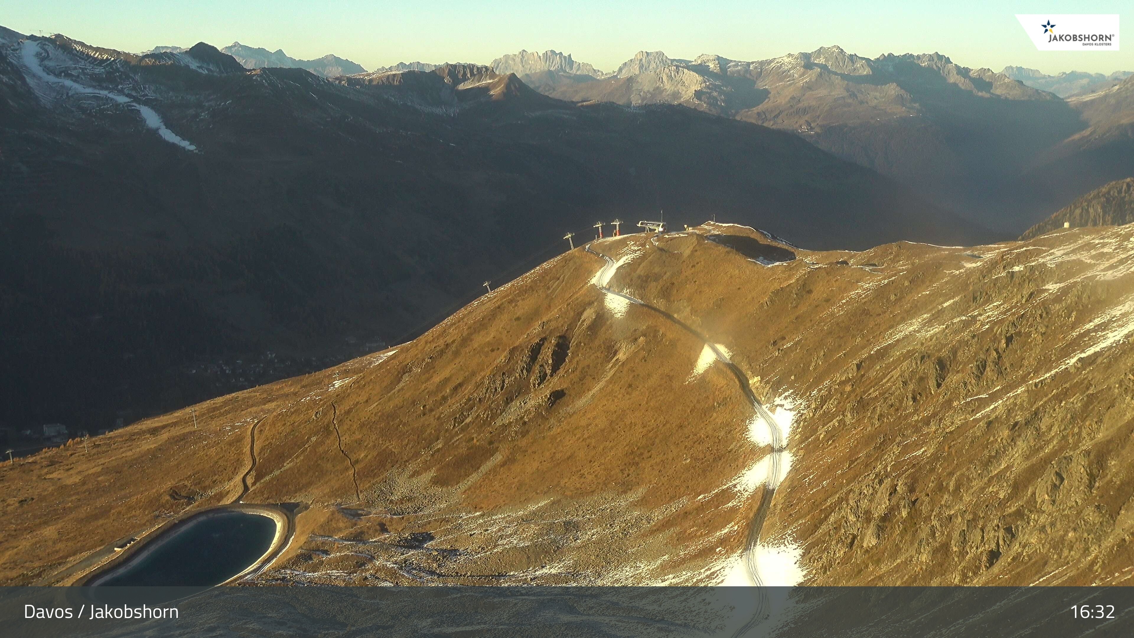 Archiv Foto Webcam Jakobshorn - Blick Richtung Brämabüel