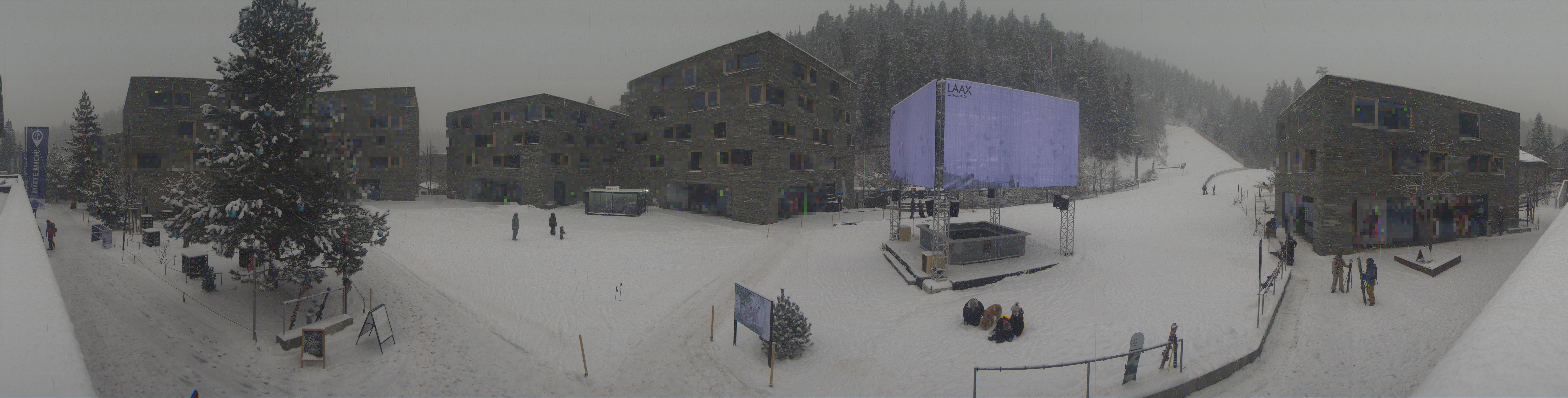 Archived image Webcam Laax - Hotel Rocksresort