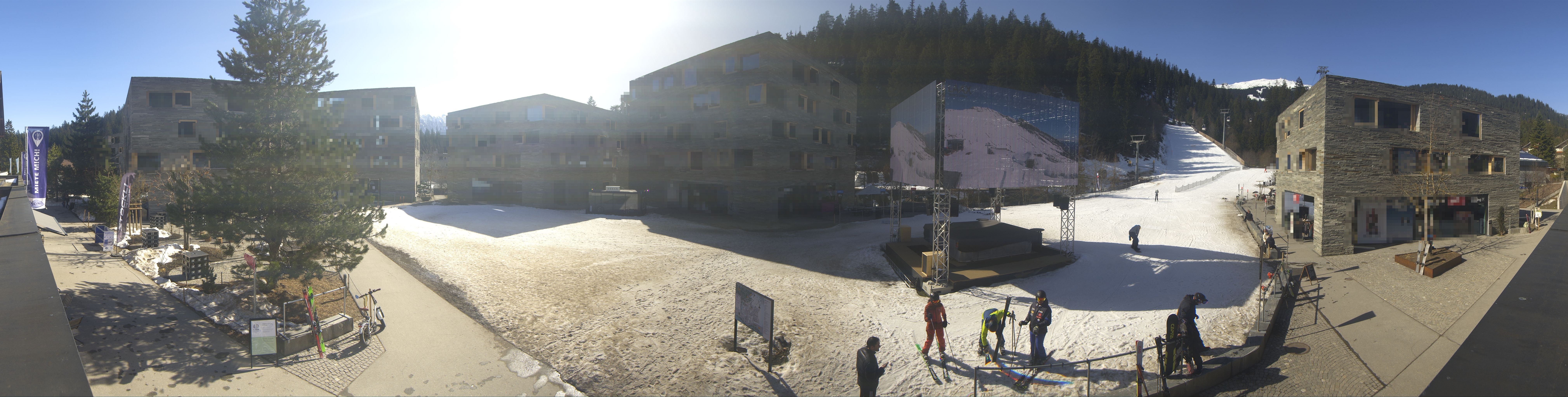 Archived image Webcam Laax - Hotel Rocksresort