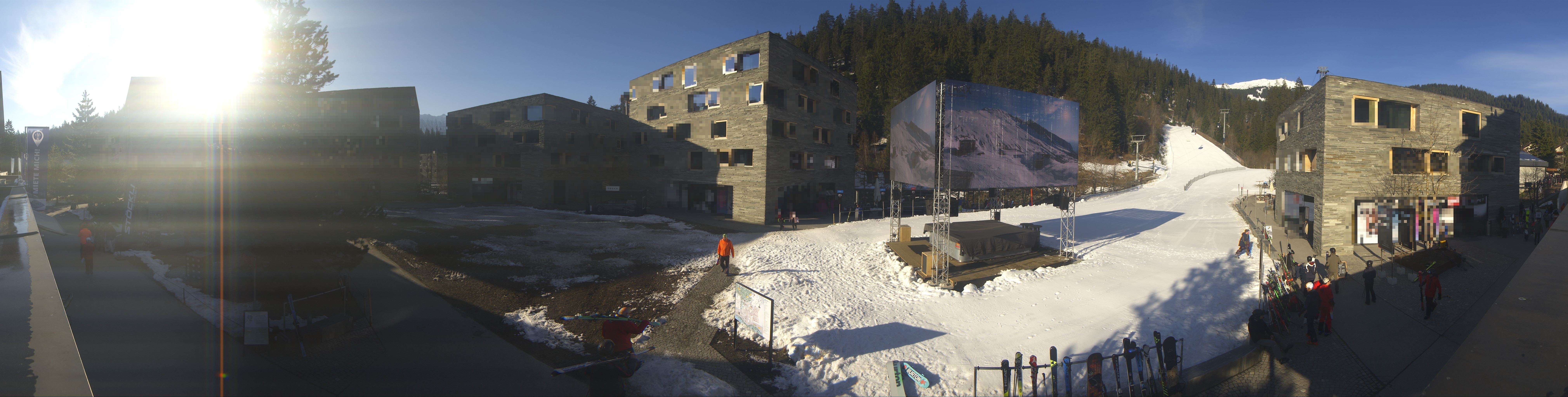 Archived image Webcam Laax - Hotel Rocksresort