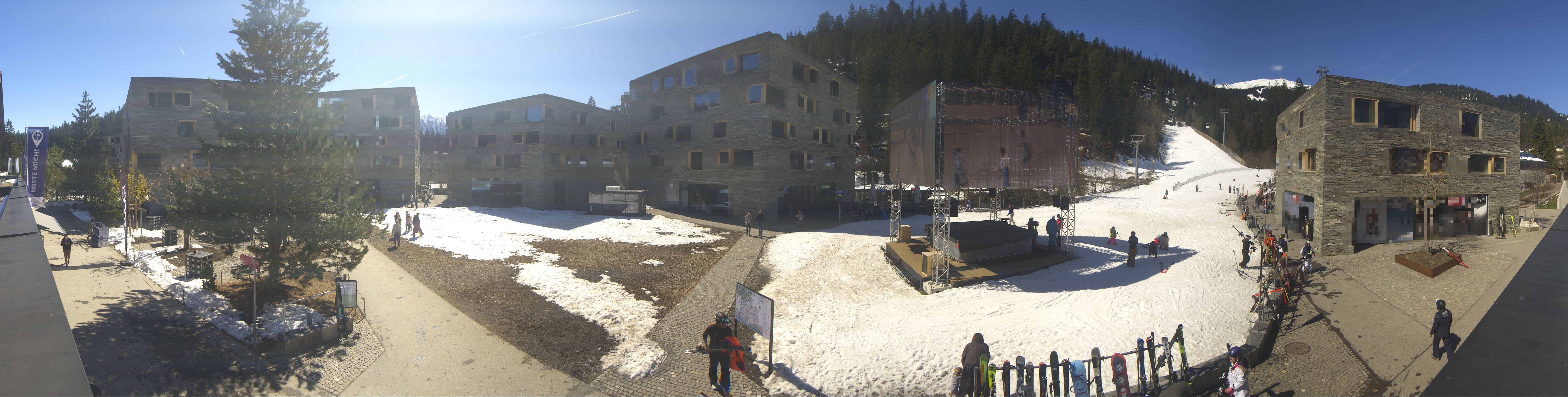 Archived image Webcam Laax - Hotel Rocksresort